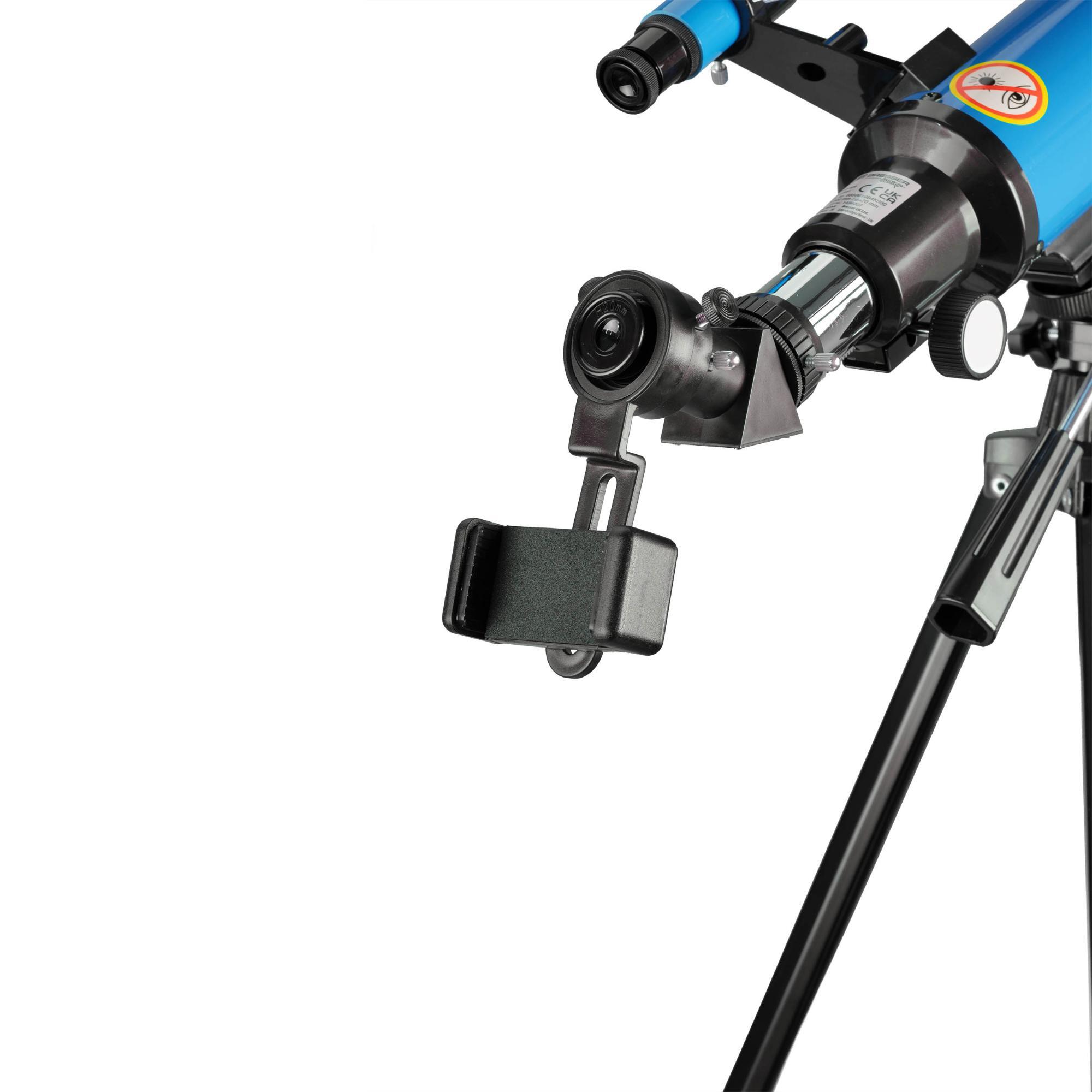 Telescopio Refractor 70/400 BRESSER JUNIOR con MOCHILA y Adaptador de FOTOS - CD 5/6