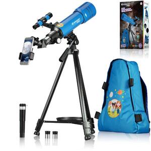 Telescopio Refractor 70/400 BRESSER JUNIOR con MOCHILA y Adaptador de FOTOS - CD