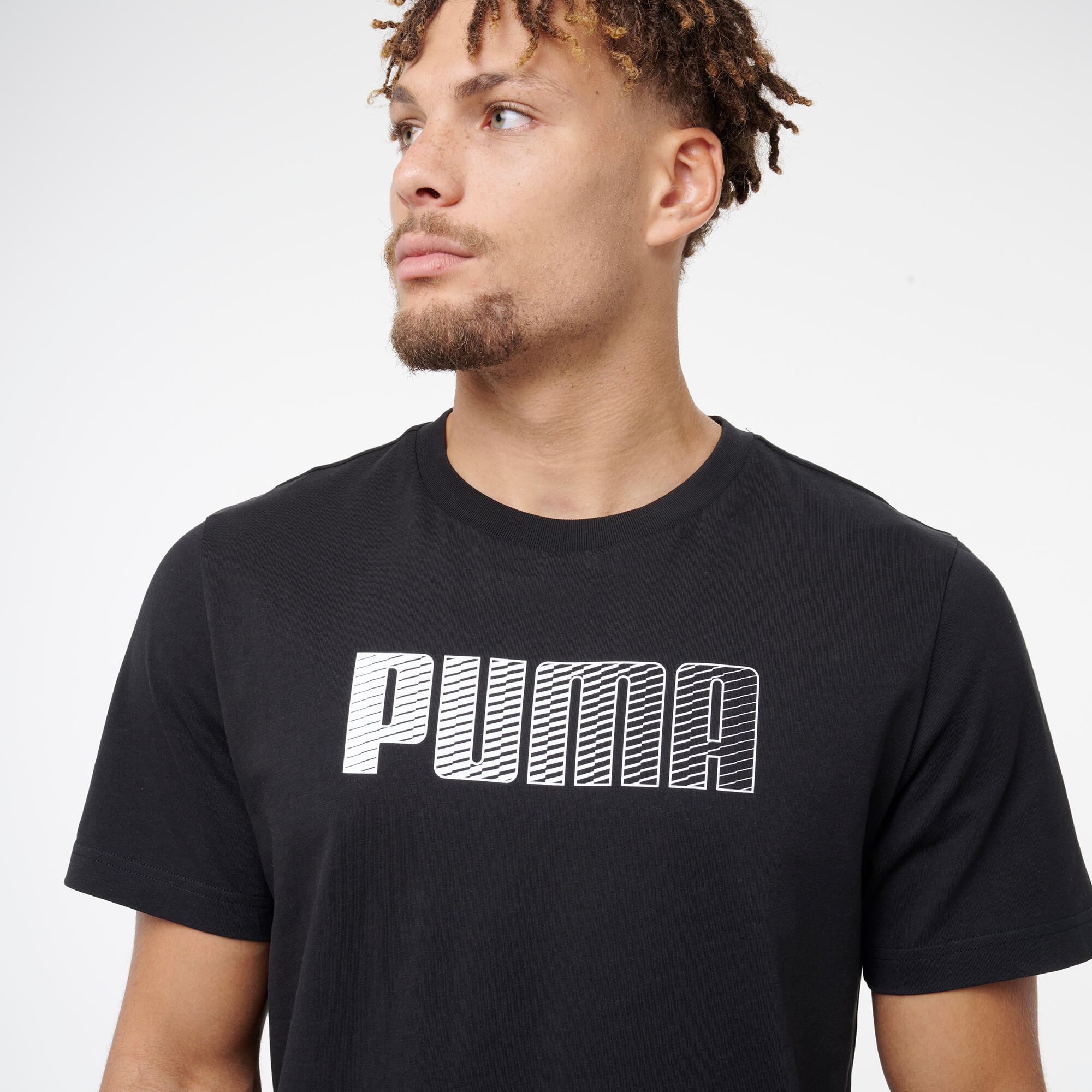 T-shirt en coton à manches courtes homme, noir 5/7