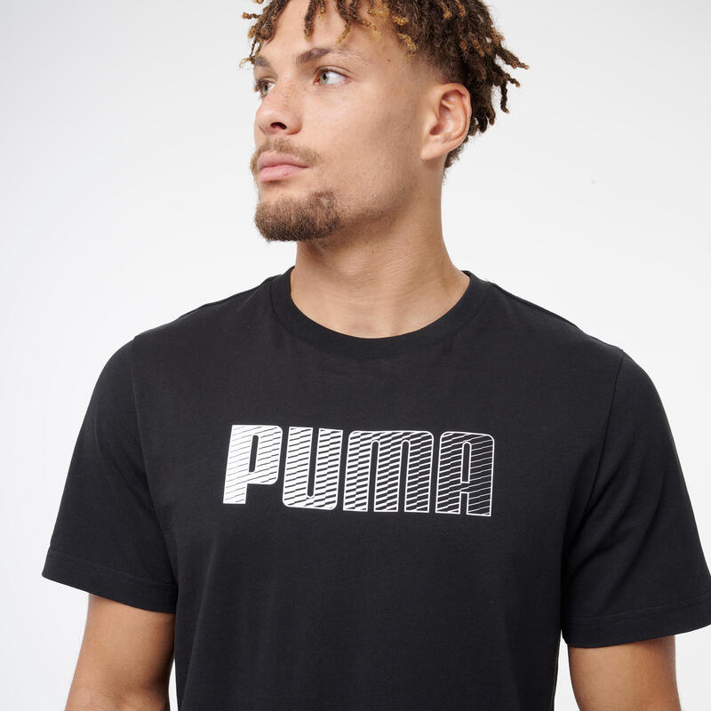 Tricou din bumbac Puma Negru Bărbați