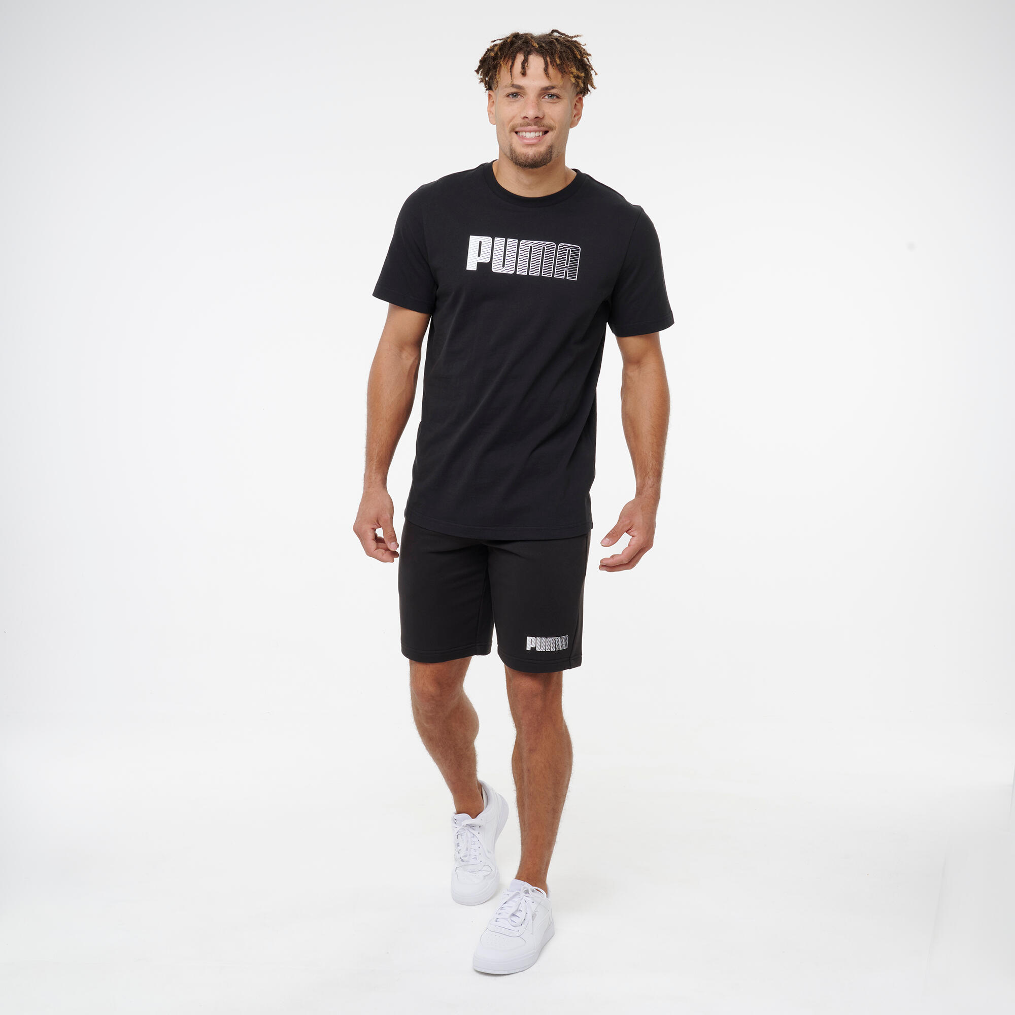 T-shirt en coton à manches courtes homme, noir 6/7