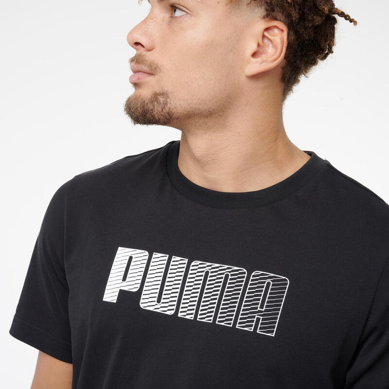 Tricou din bumbac Puma Negru Bărbați