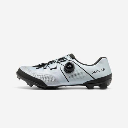 Fahrrad Schuhe MTB Cross Country SPD Shimano XC5 grau