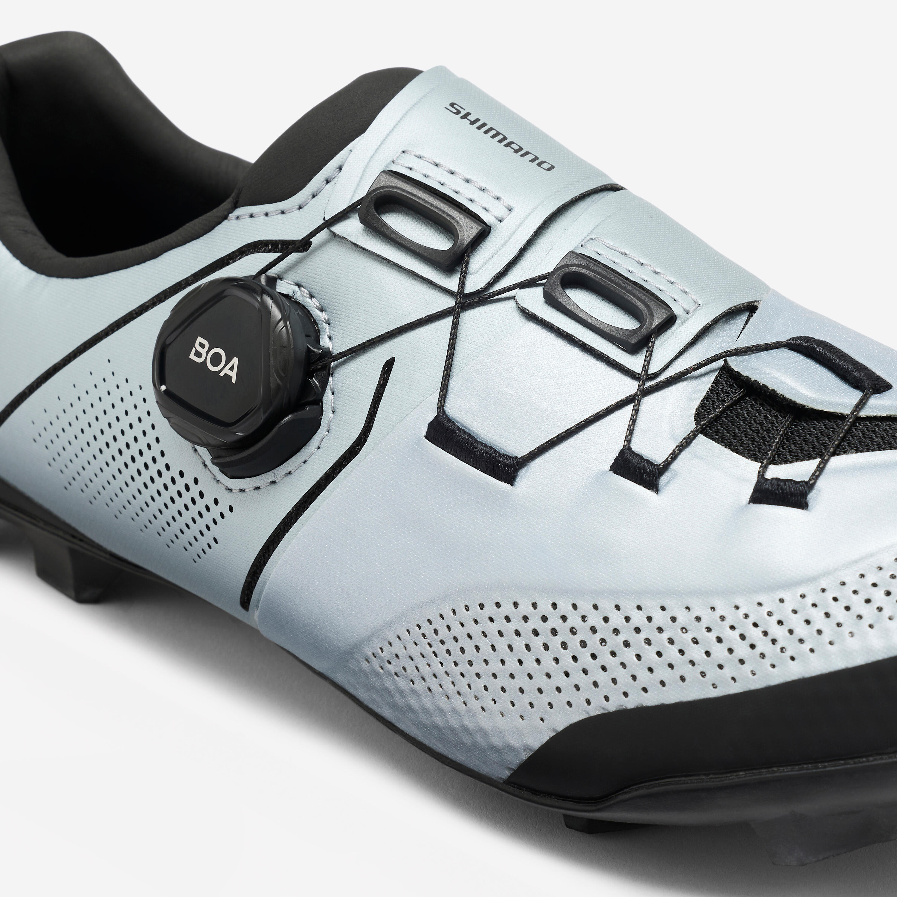 Chaussures de vélo VTT Cross-country SPD, Shimano XC5 gris 4/7