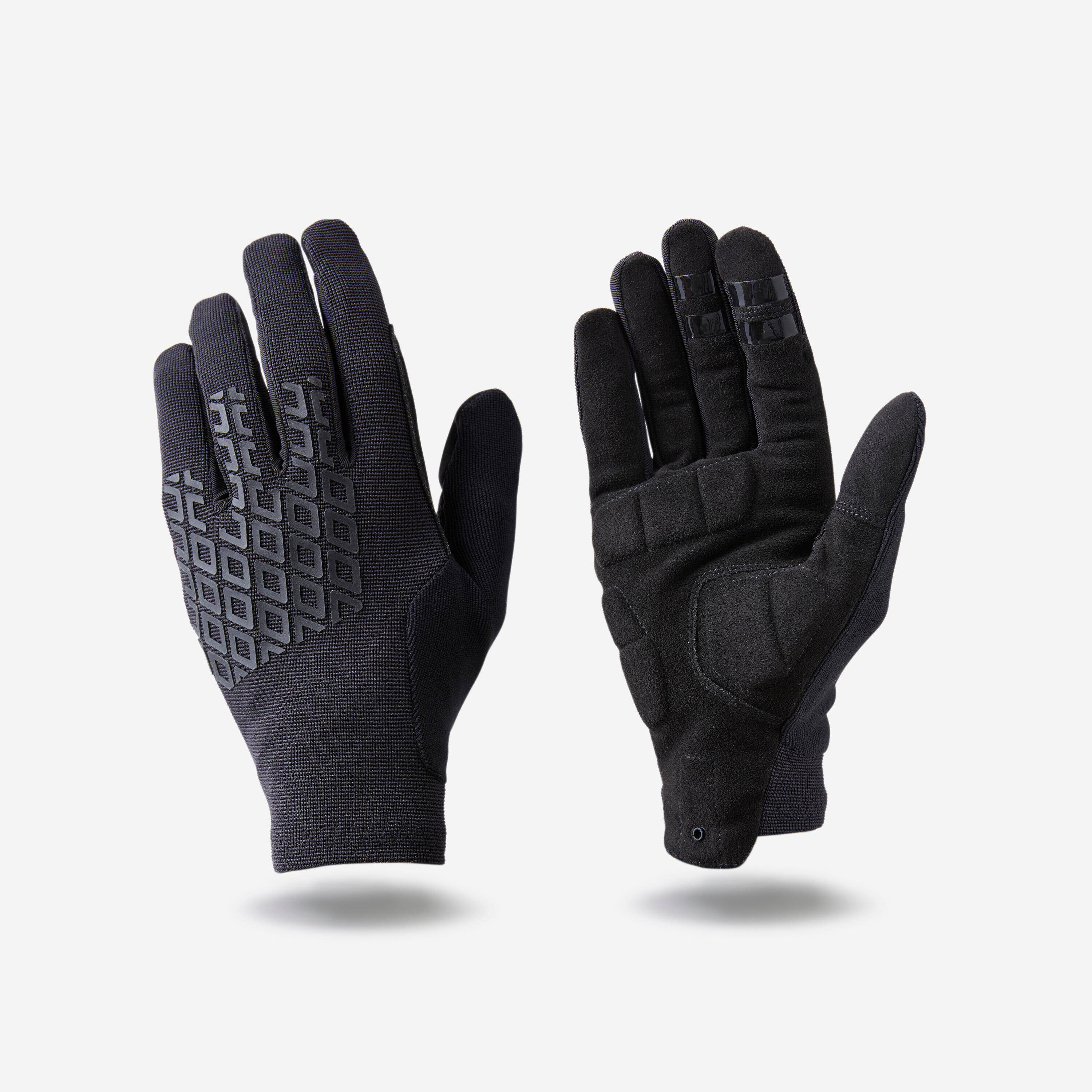 500 Comfort Mountain Bike Gloves-Black -  1