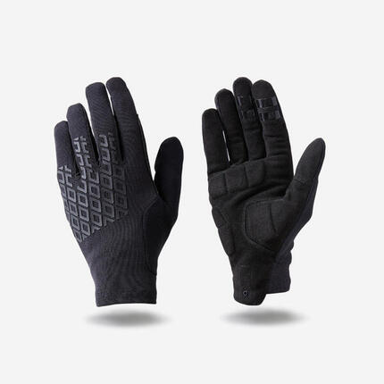 Gants de vélo VTT confort, 500 noir