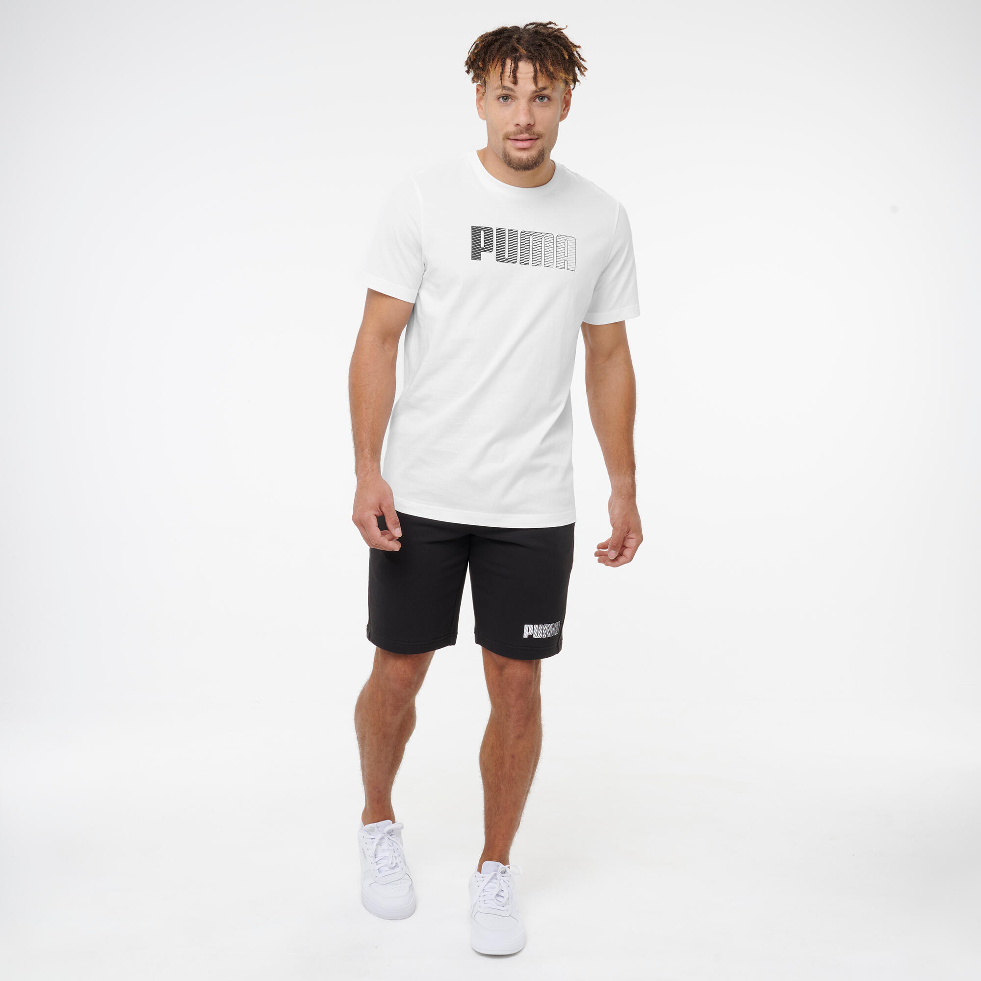 T-shirt de Fitness em Algodão Homem Branco 6/6
