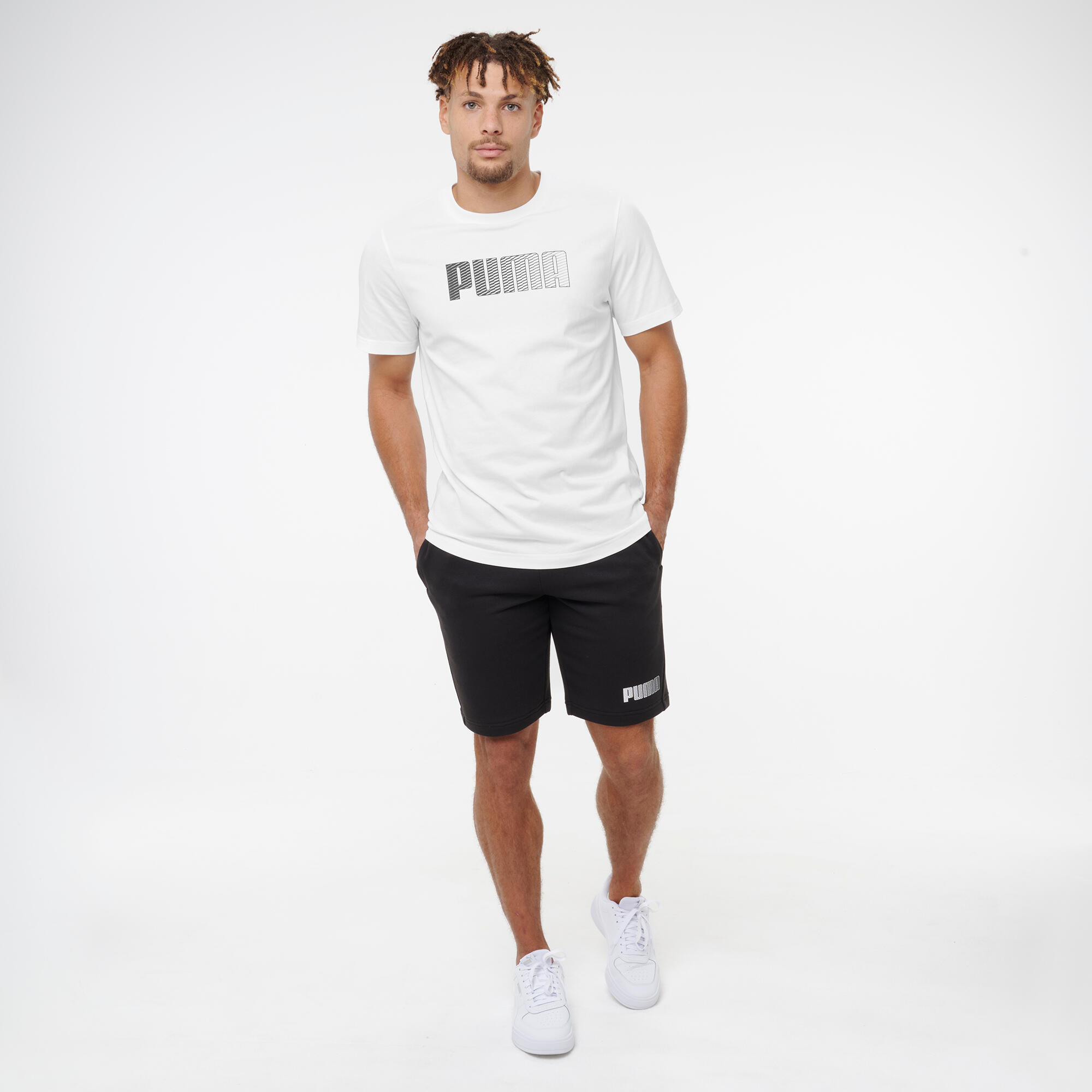 T-shirt de Fitness em Algodão Homem Branco 5/6