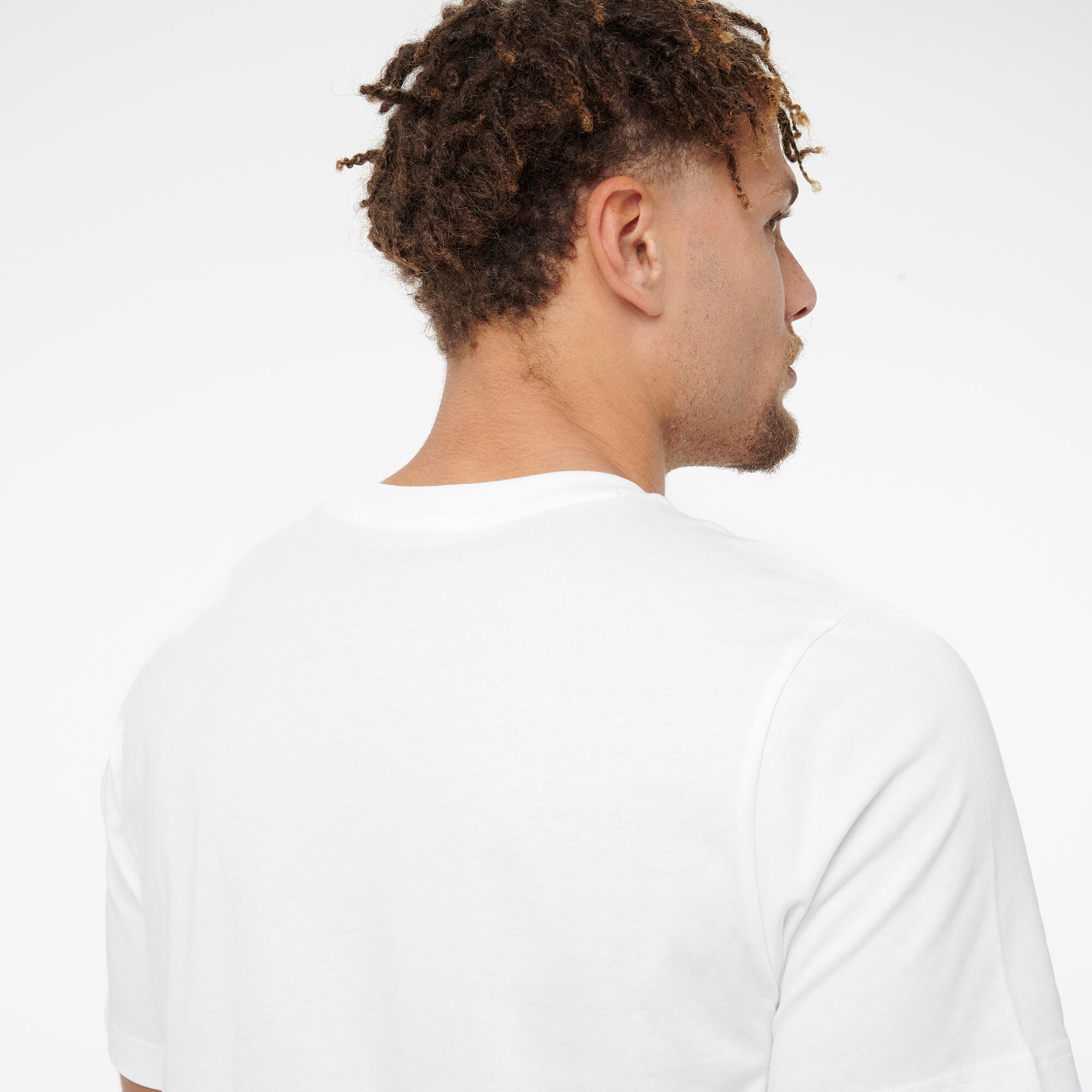 T-shirt de Fitness em Algodão Homem Branco 4/6