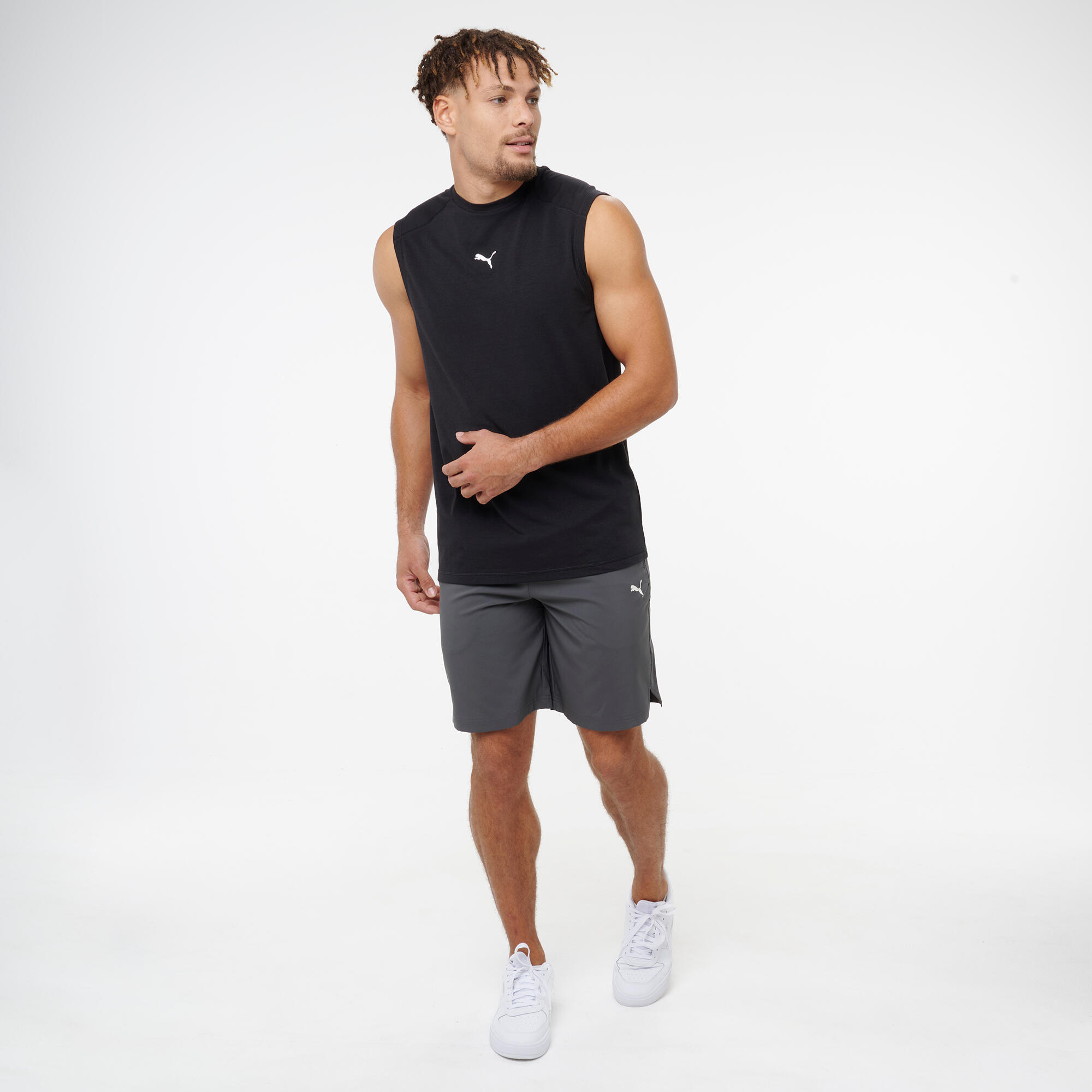 Débardeur de fitness Active homme, noir 2/7