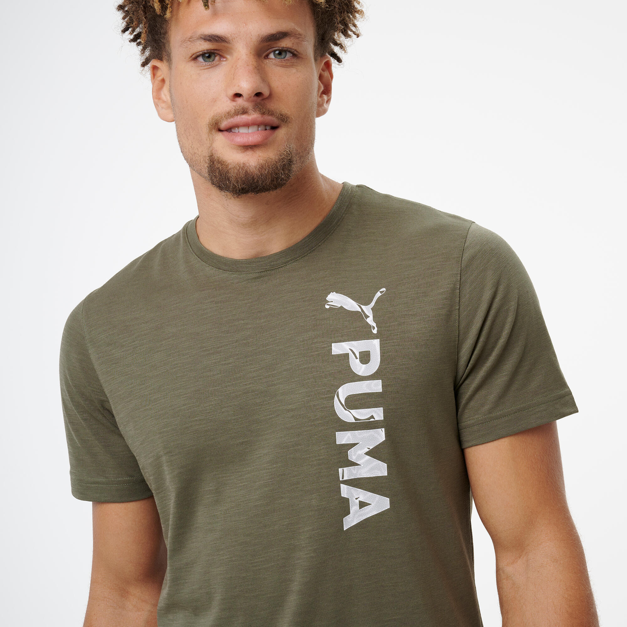 Men's Fitness T-Shirt - Khaki 4/5