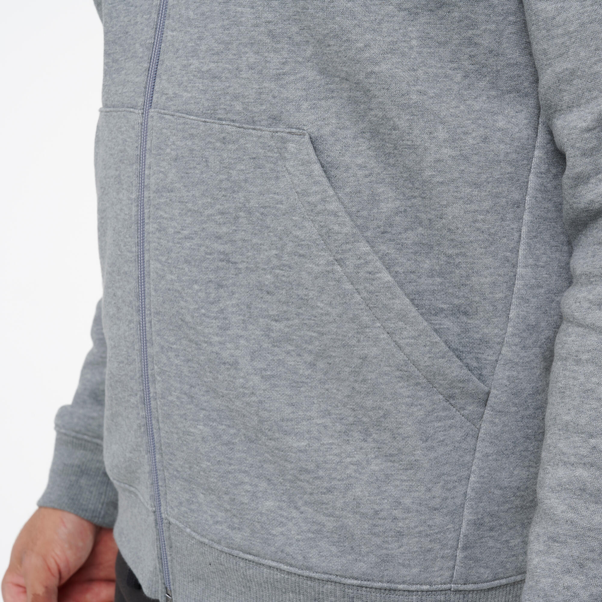 Kapuzenjacke Herren Baumwolle - grau 10/10