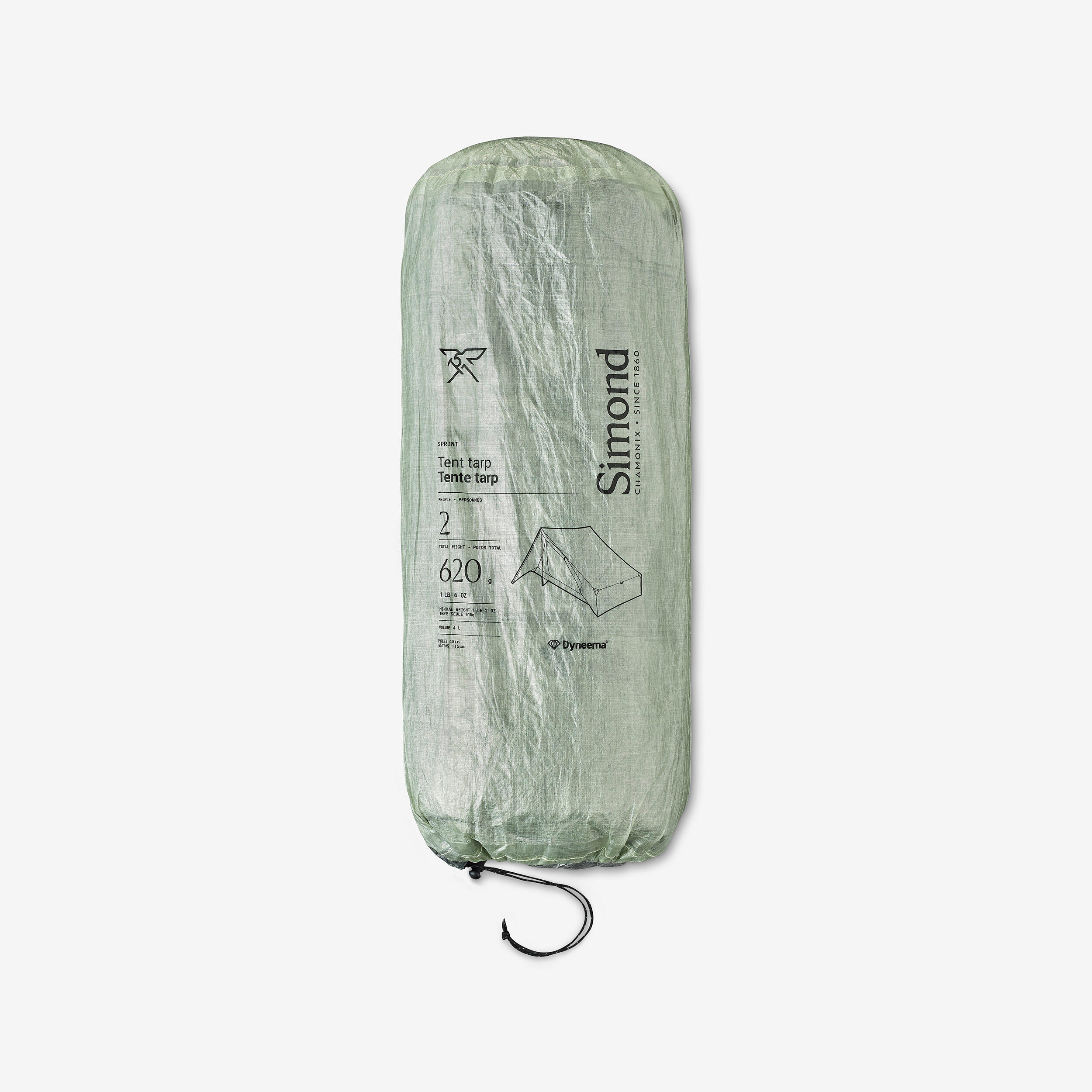 Tente tarp de trekking en composant Dyneema® 2 places, ultra légère, SPRINT