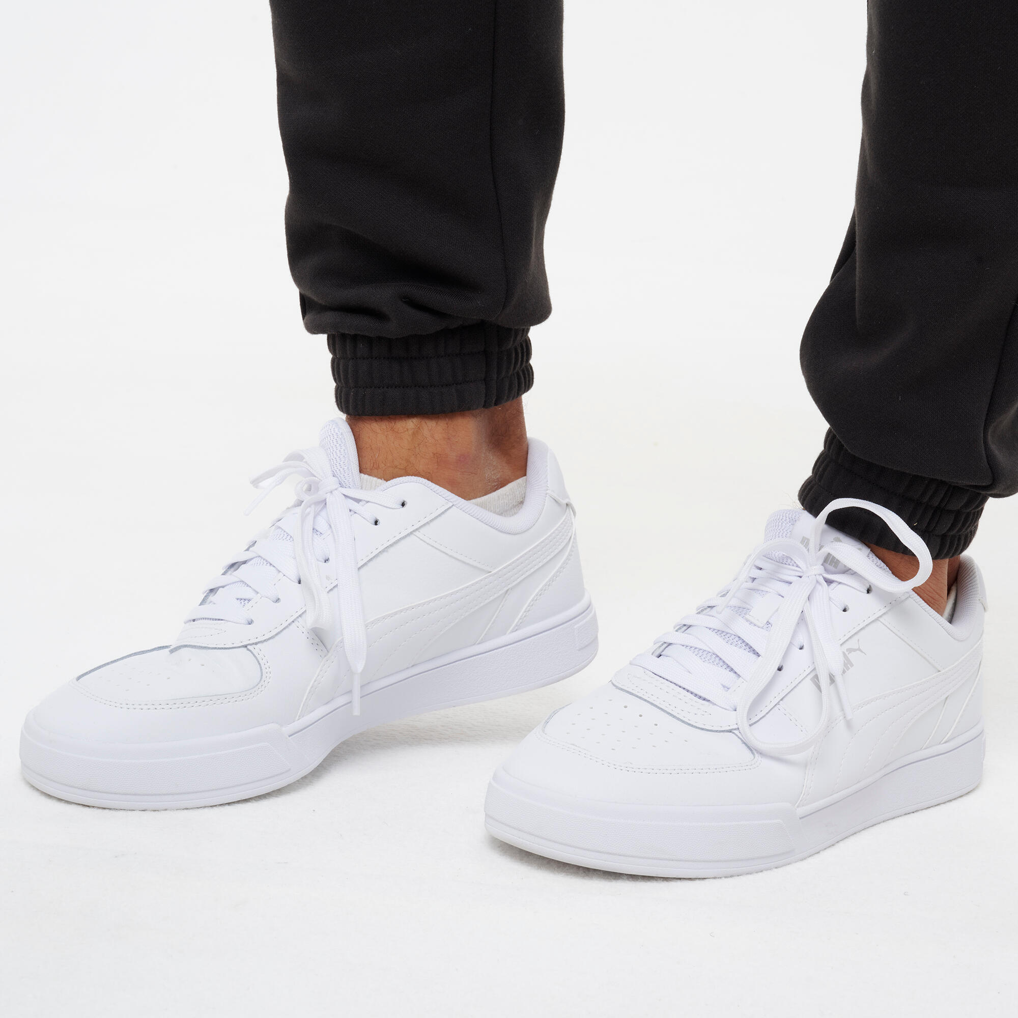 Herren-Fitness-Jogginghose aus Baumwolle, Schwarz 4/8