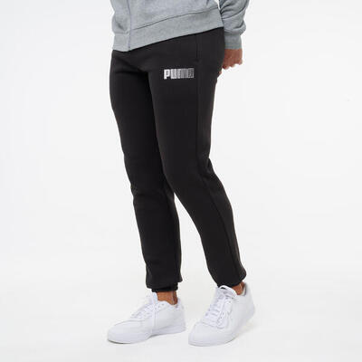 Pantaloni tuta Puma uomo slim fit cotone neri