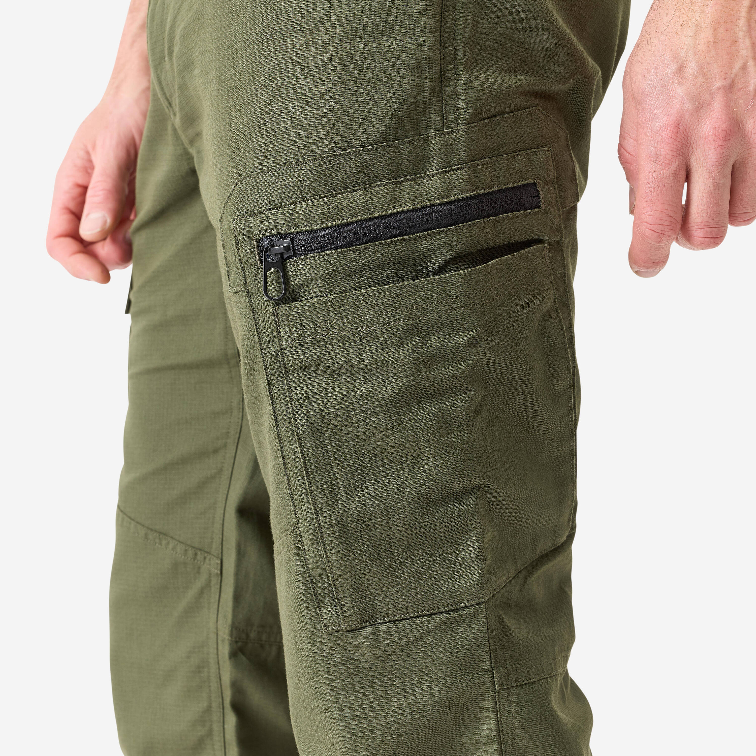 Men’s UV-protection lightweight and durable trousers 500 green -  4