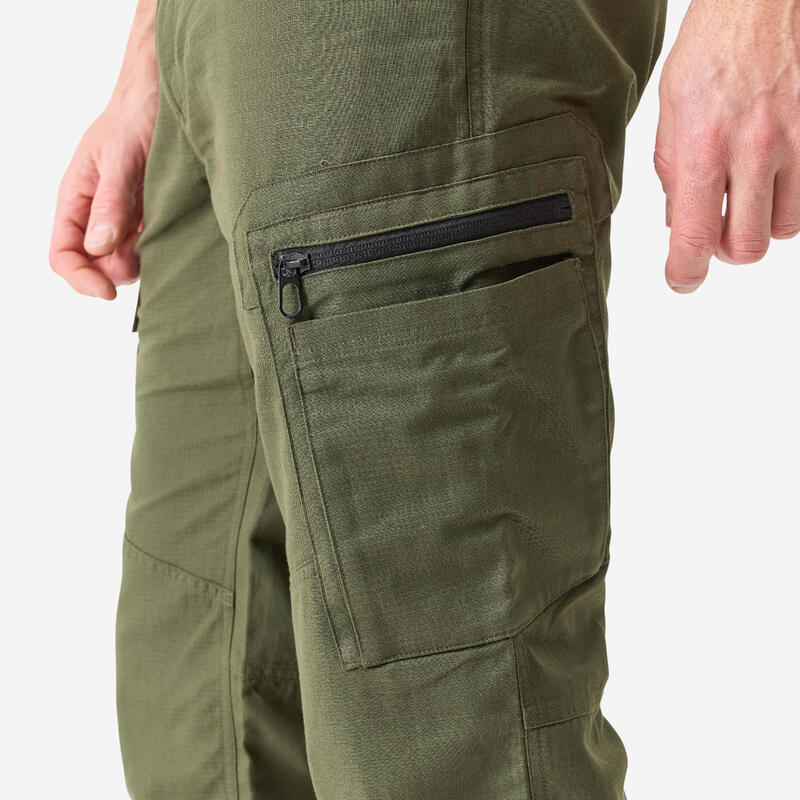 Pantalon anti-UV lejer și rezistent 500 Verde Bărbați