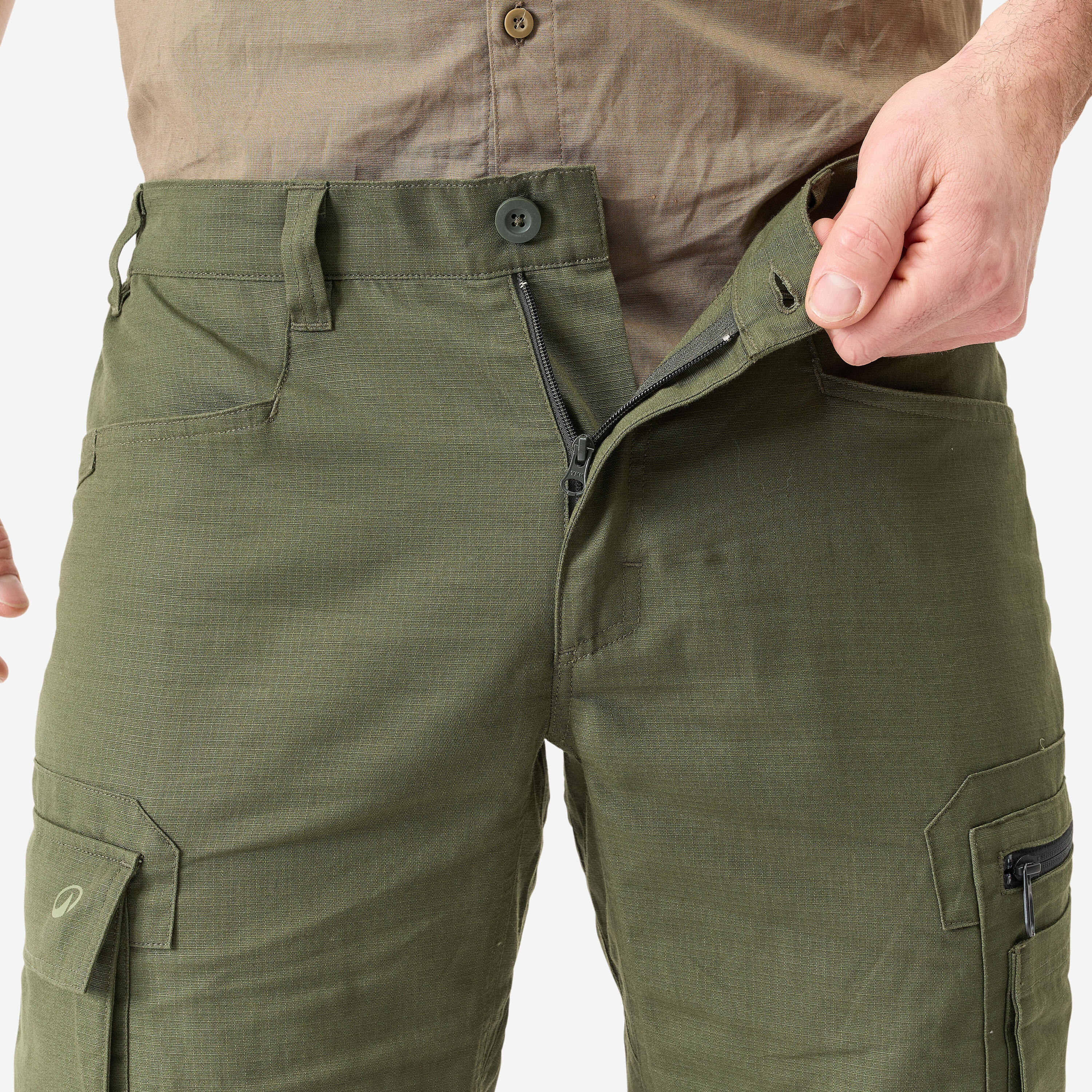 UV-schützende Hose aus Hanf leicht und widerstandsfähig Herren 500 grün 6/13