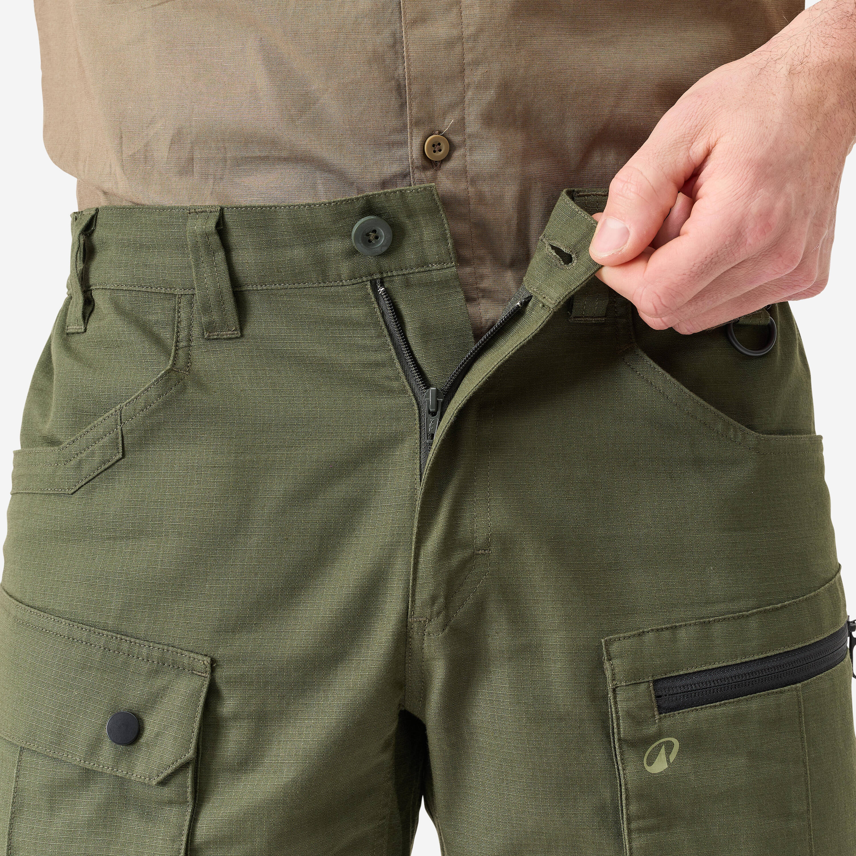 Men’s cargo Bermuda shorts 500 green -  5