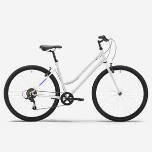 Bicicleta Trekking Cuadro Bajo Expl 50 Gris