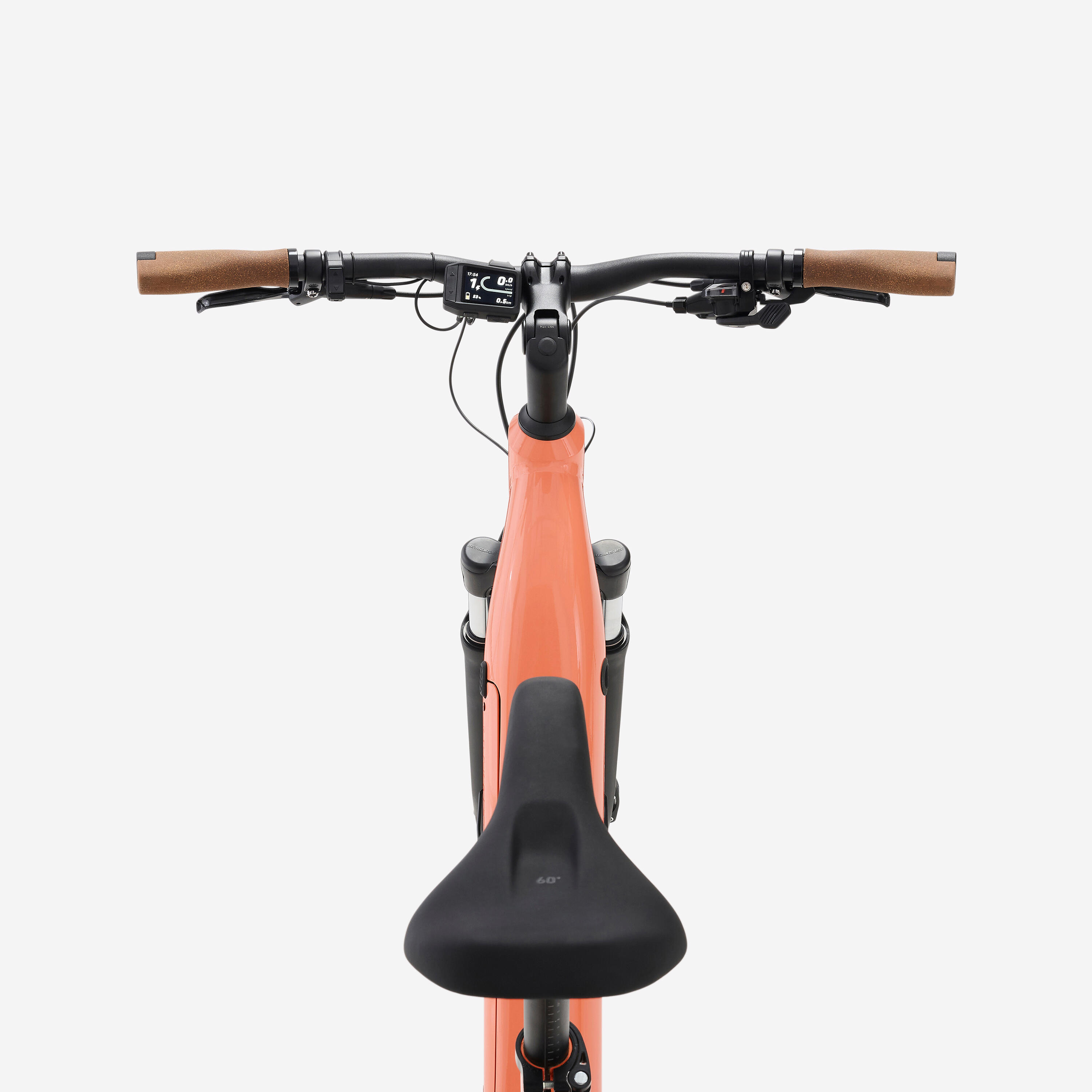 ROCKRIDER Trekingový elektrobicykel E-ACTV 500 LF oranžový S · záber 7