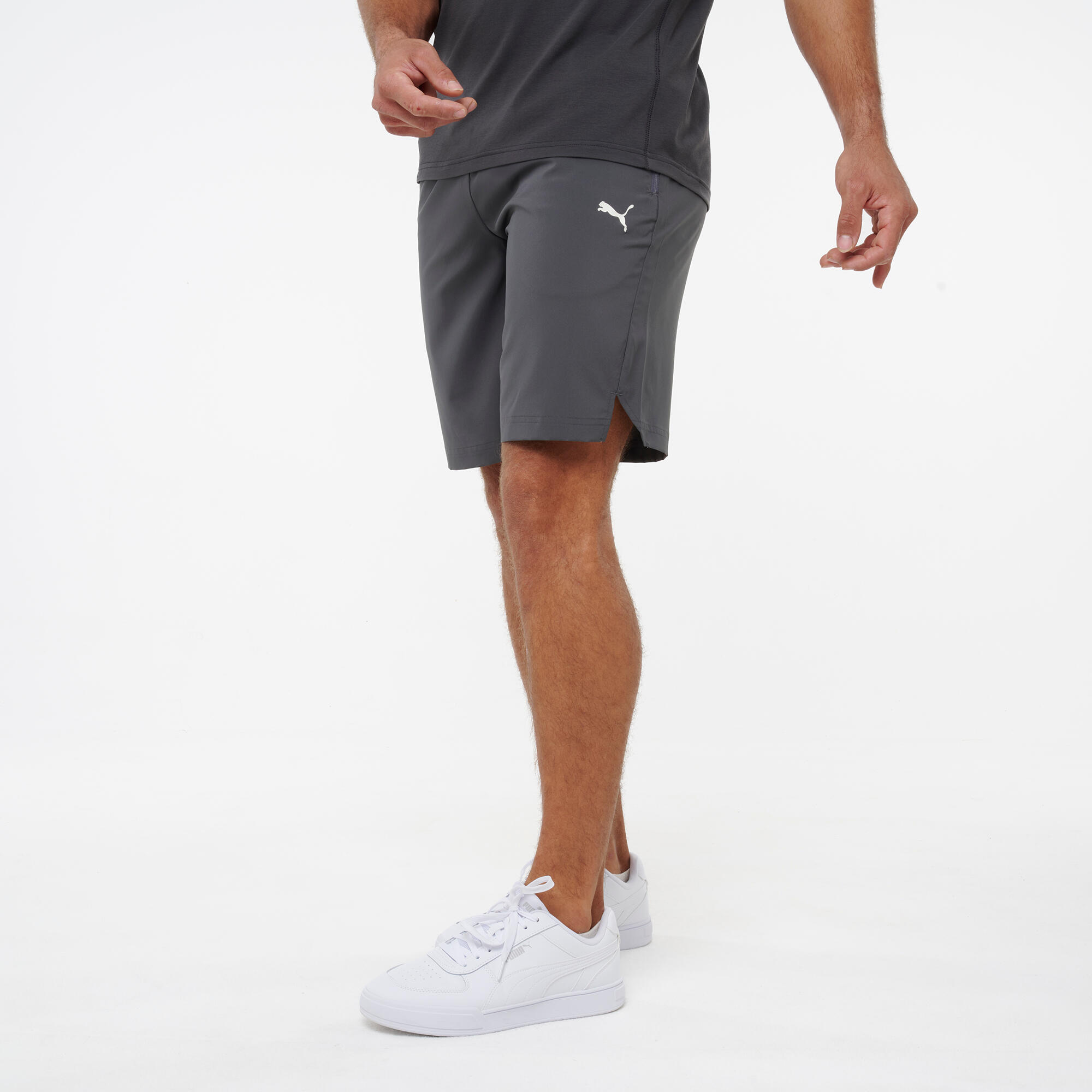 Short de fitness Active, homme, gris