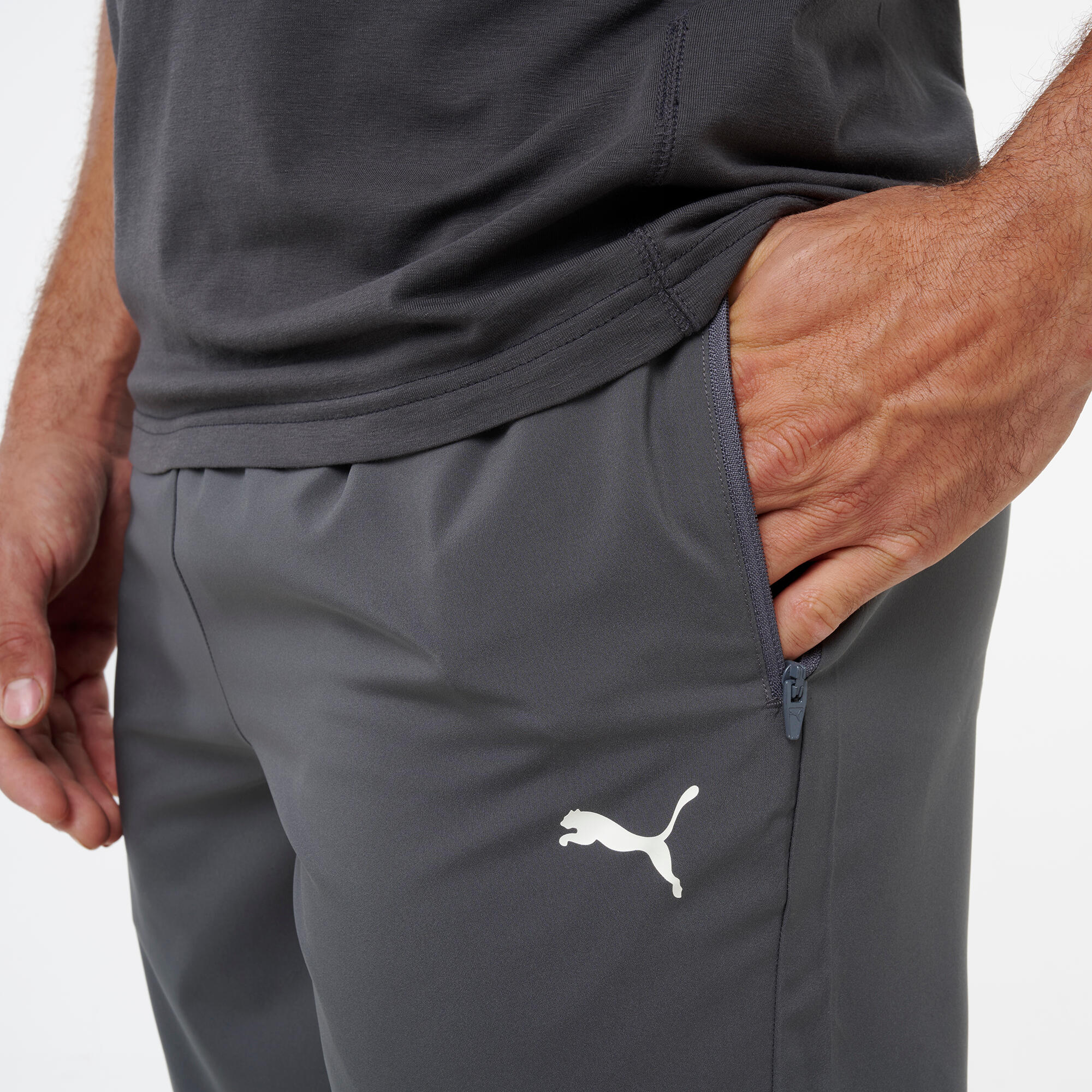Short de fitness Active, homme, gris 3/8