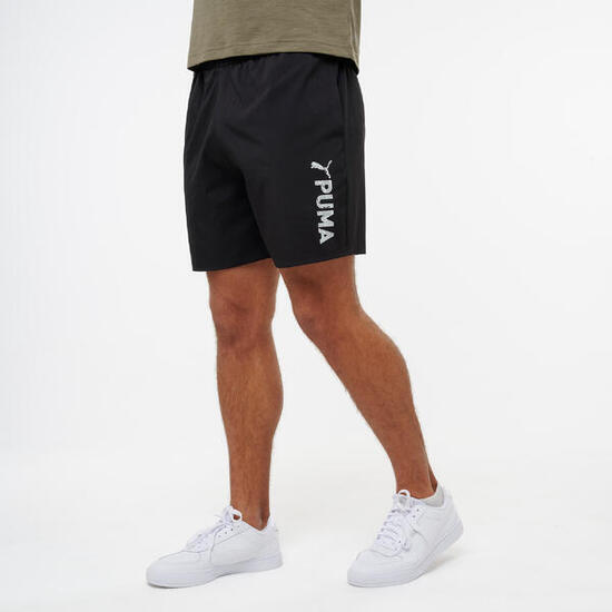 Pantaloncini Puma uomo palestra regular fit traspiranti neri