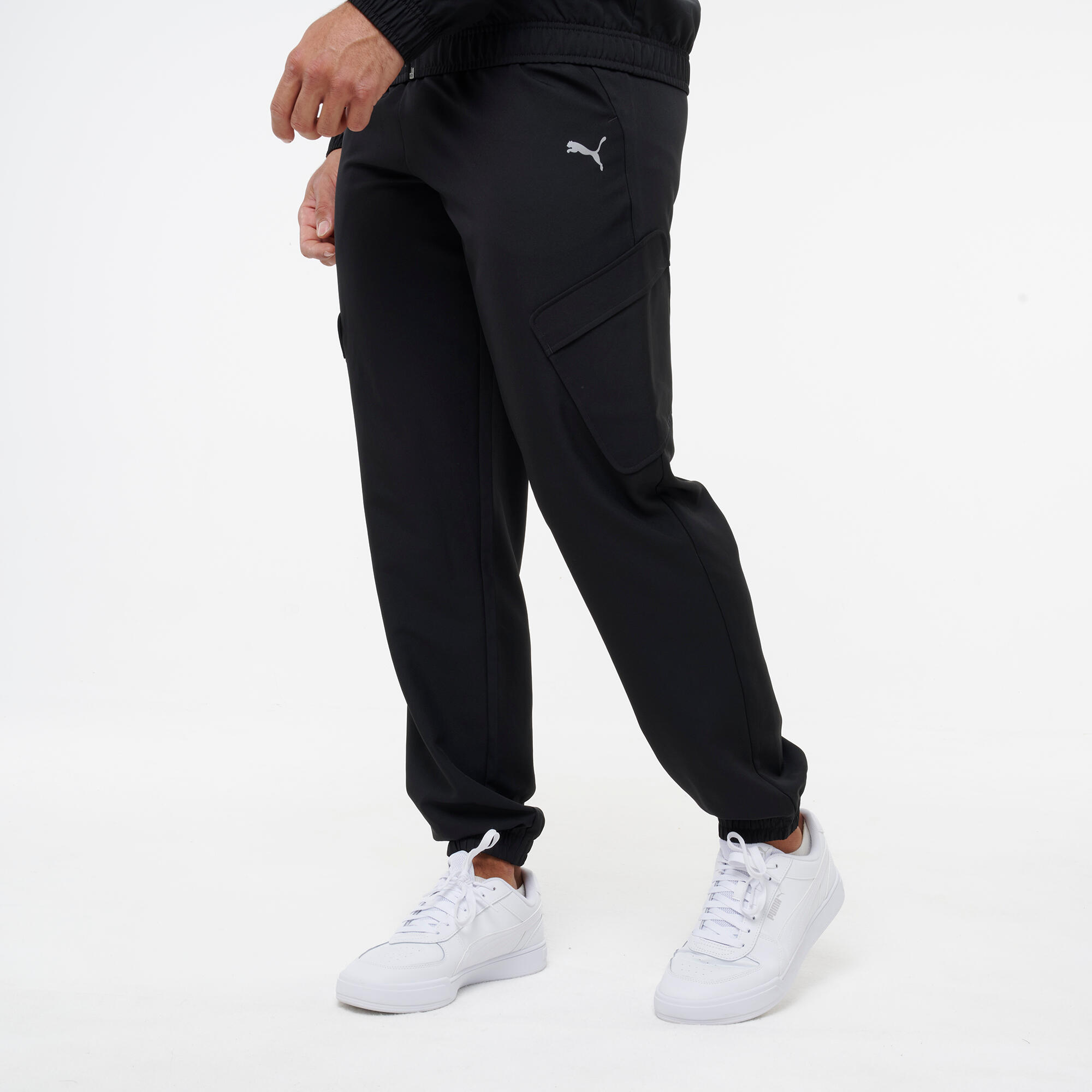Jogging homme en woven, gris