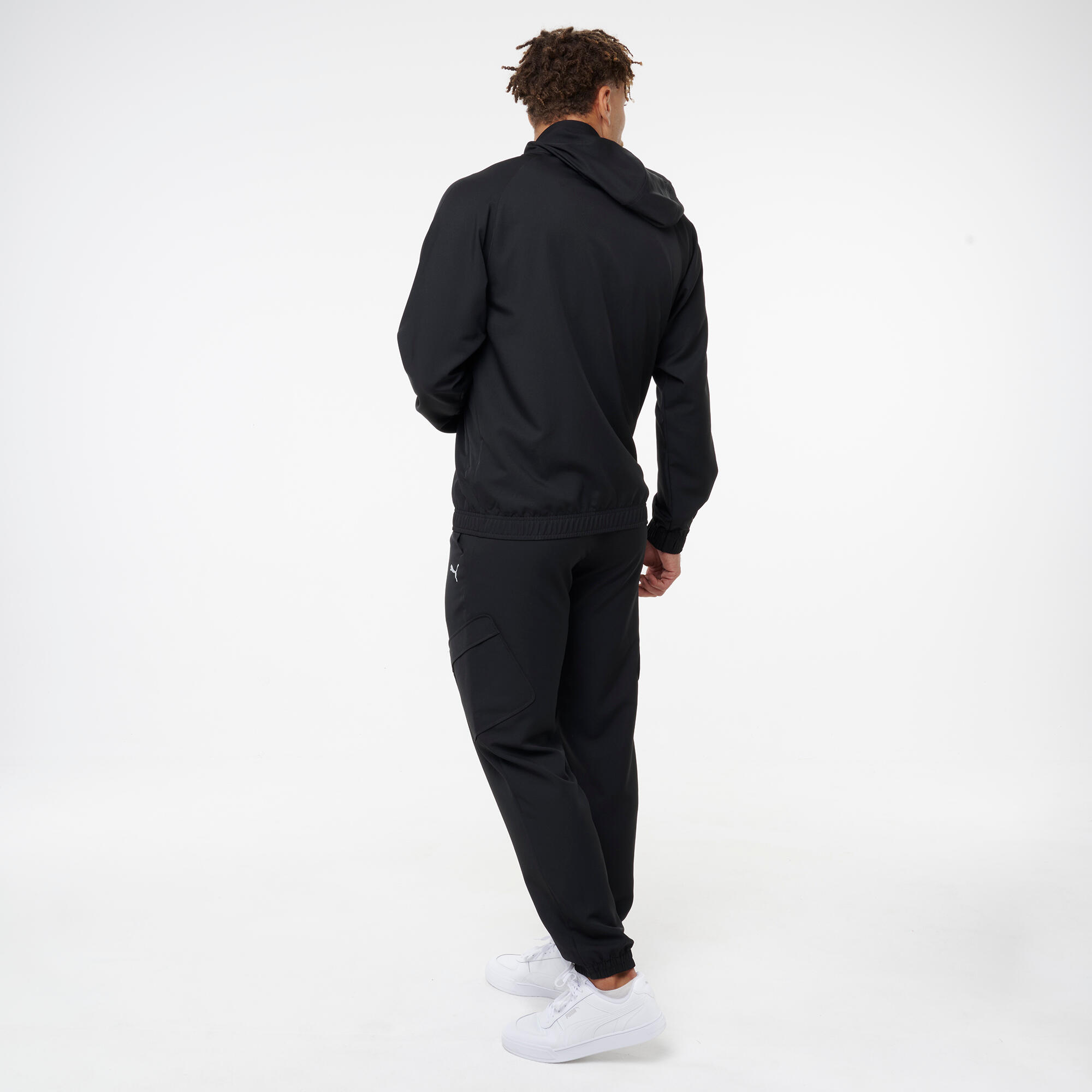Pantaloni tuta Puma uomo regular fit felpati grigi 4/10