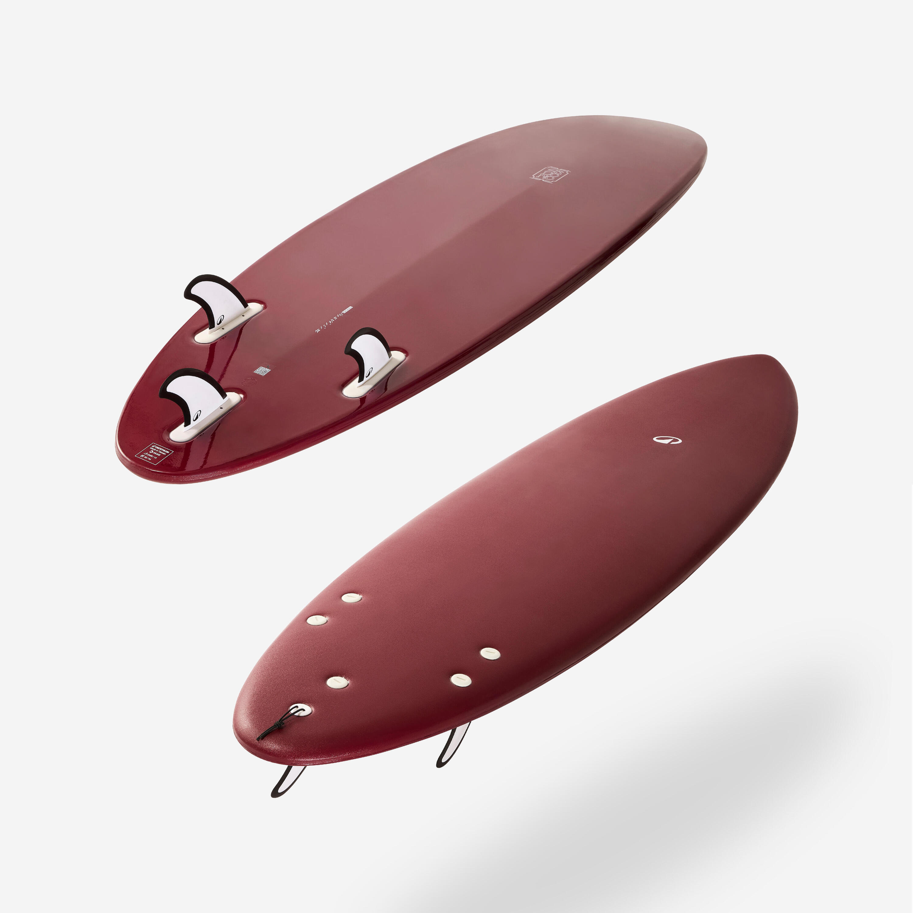 Tavola surf SOFT NEW TECHNO 500 bordeaux 2/13