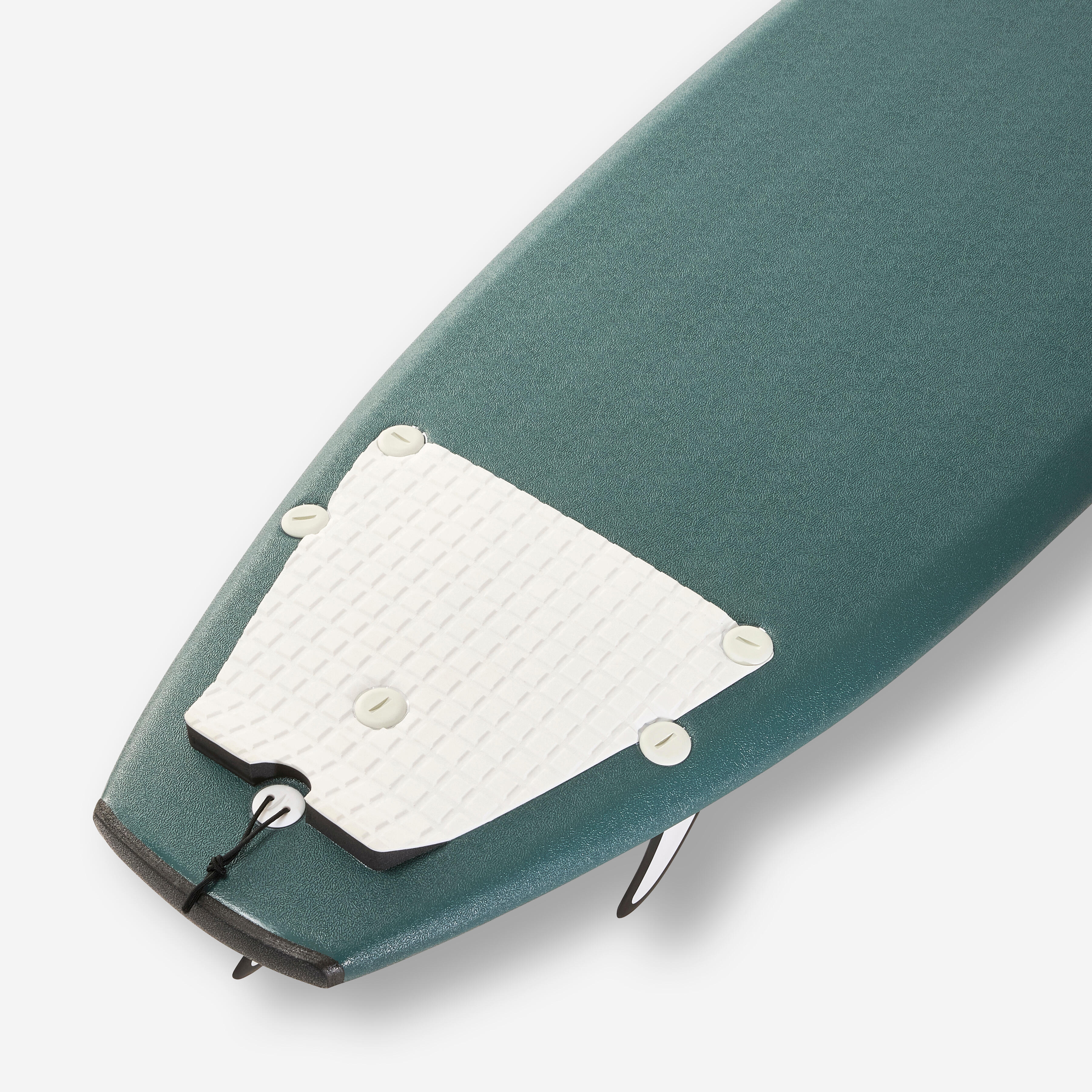 DECATHLON Penová doska na surfovanie typu shortboard 6'2' 500 Soft RAD tmavozelená bez · záber 6