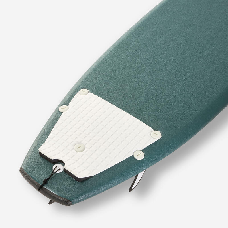 Placă de surf din spumă shortboard 6'2, 500 Soft RAD Verde brad