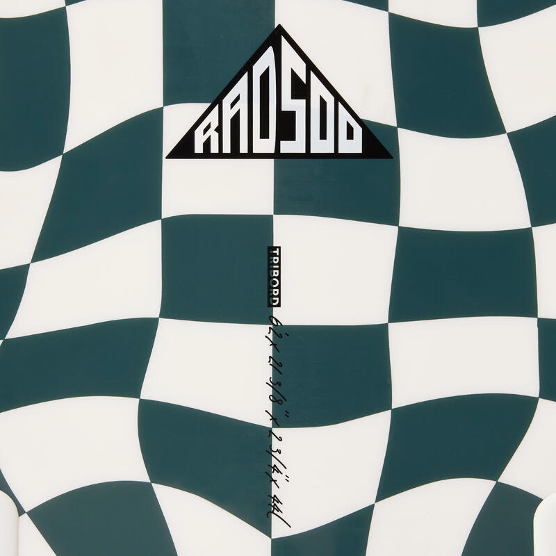 Placă de surf din spumă shortboard 6'2, 500 Soft RAD Verde brad