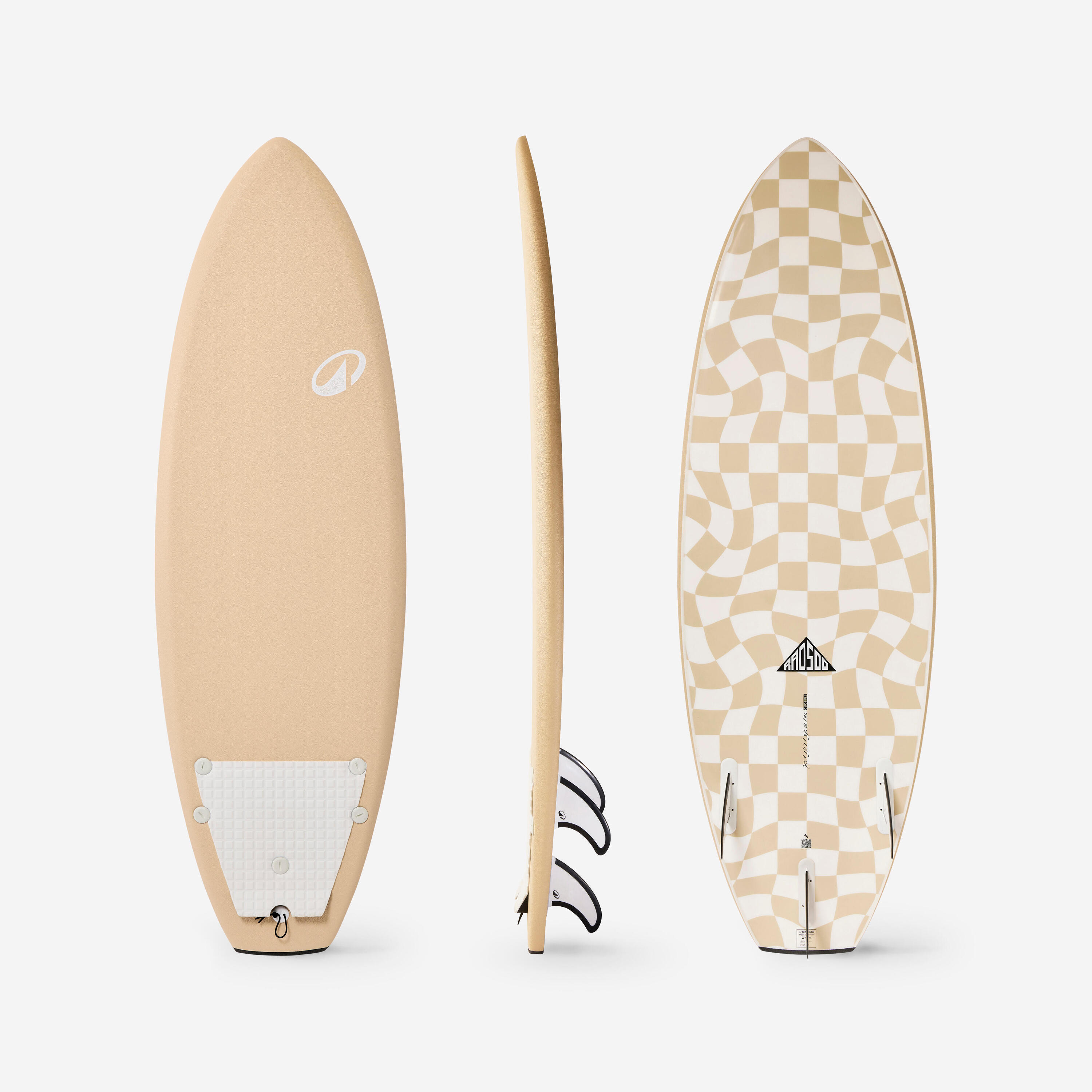 Soft-Shortboard 5'6, 500 Soft Rad beige 1/12
