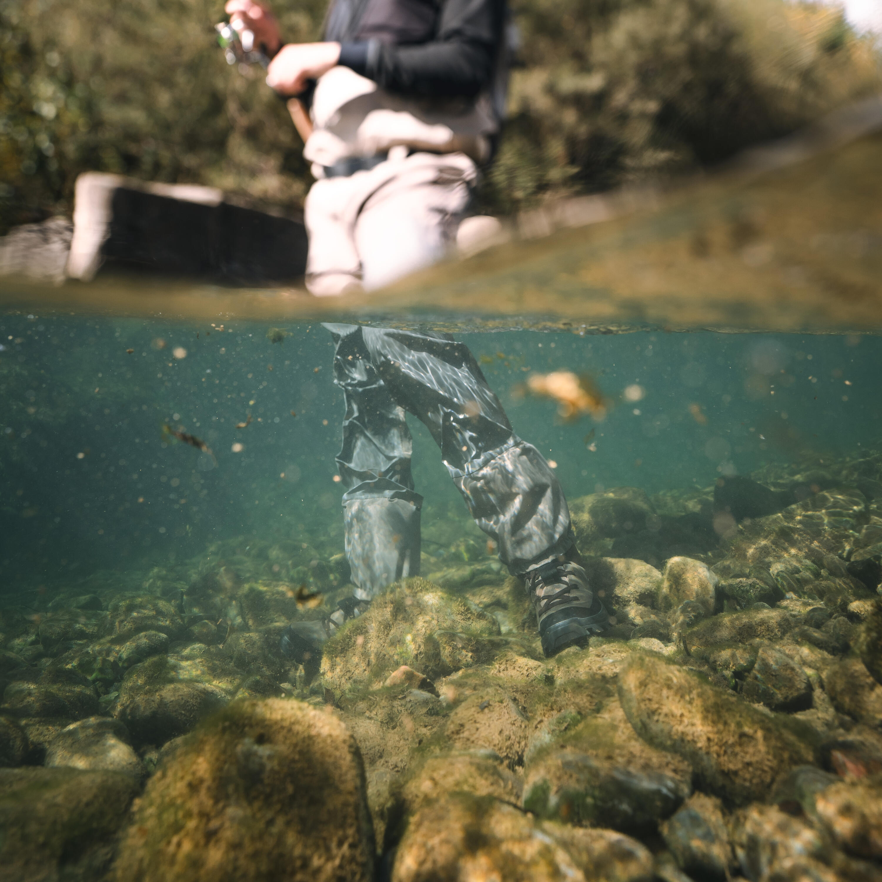 Waders pesca adulto 900 traspiranti scarpetta in neoprene 16/18