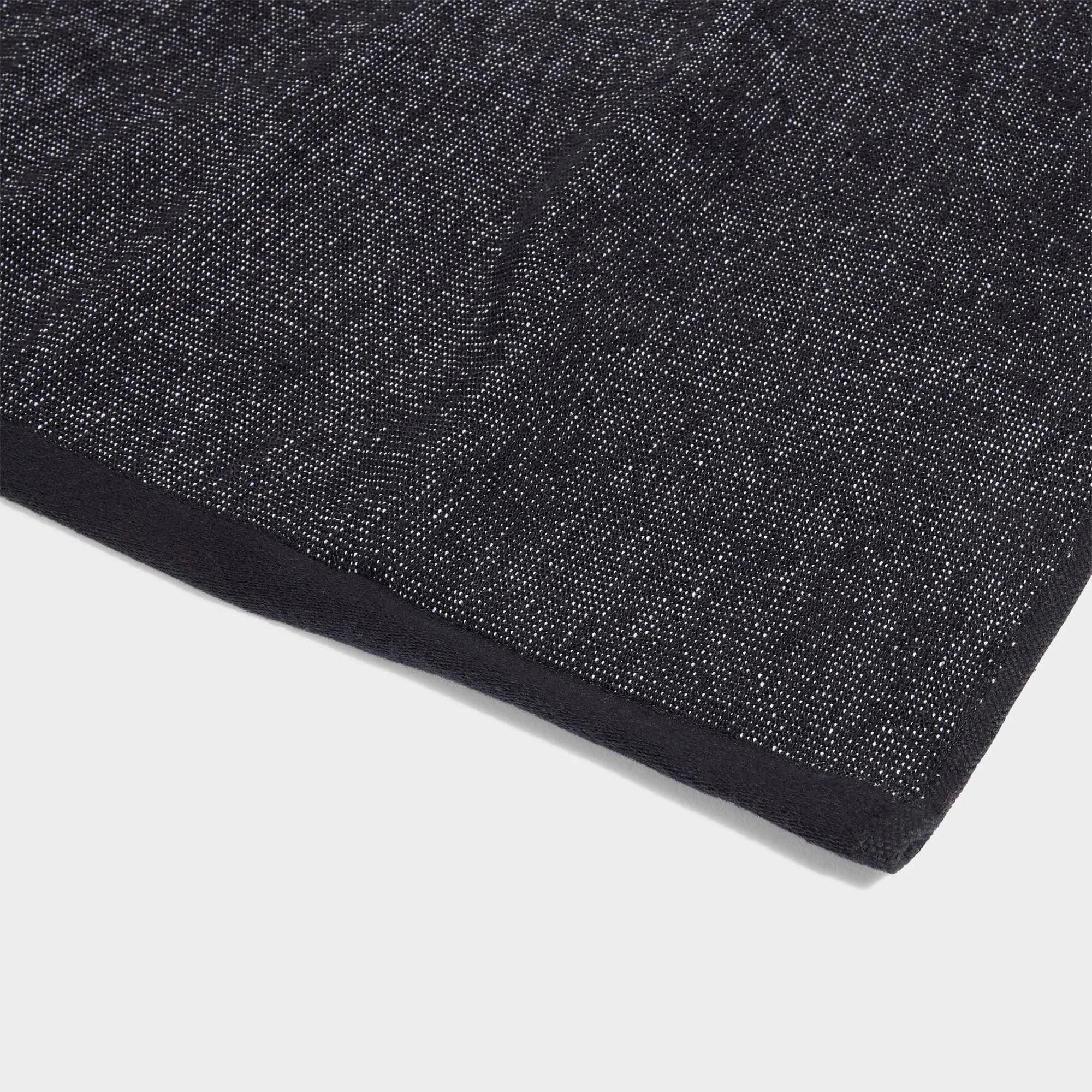 Serviette de fitness en coton, noir 3/3