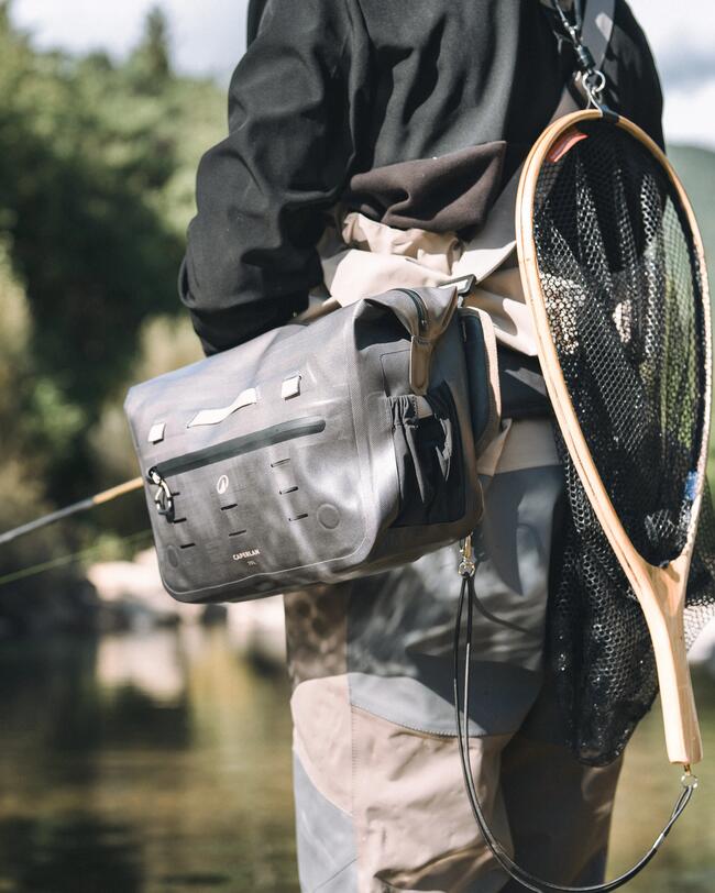 Le sac est conçu pour ne pas gêner vos mouvement durant vos parties de pêche.