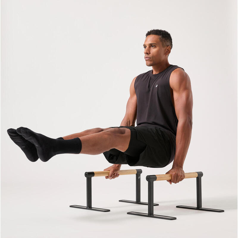 Paralele din lemn pentru callisthenics, antiderapante și solide