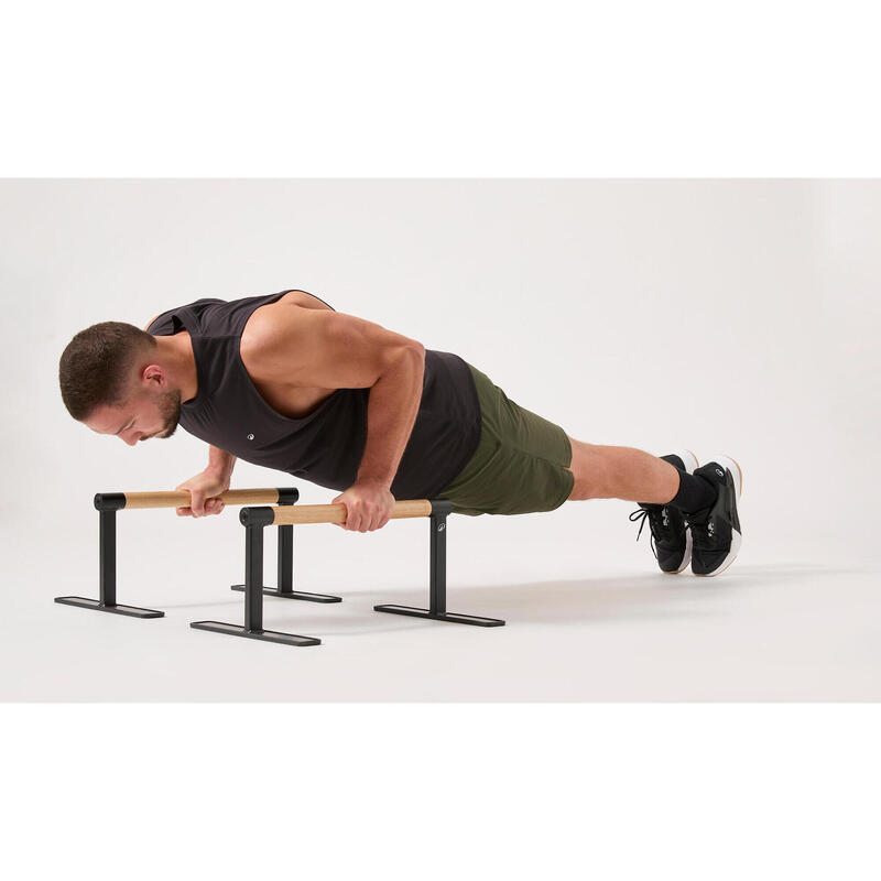 Paralele din lemn pentru callisthenics, antiderapante și solide
