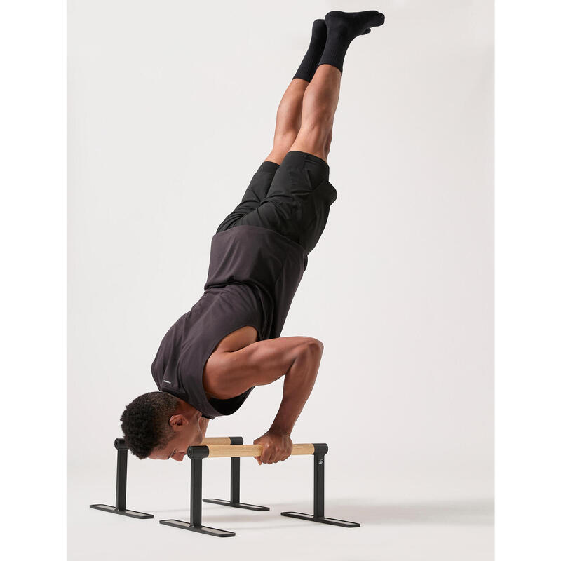 Paralele din lemn pentru callisthenics, antiderapante și solide