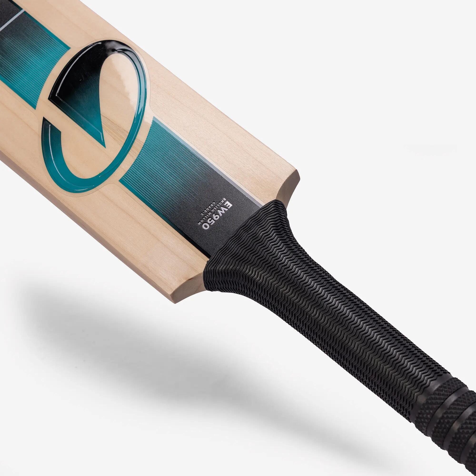 Adult English Willow Cricket Bat G2 Size SH Lightweight Leather Ball Bat with Cover EW950 -  3