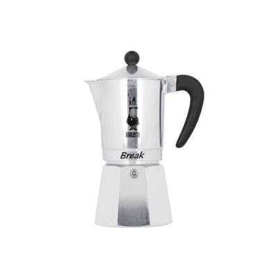 6 kops percolator break, zwart/zilver