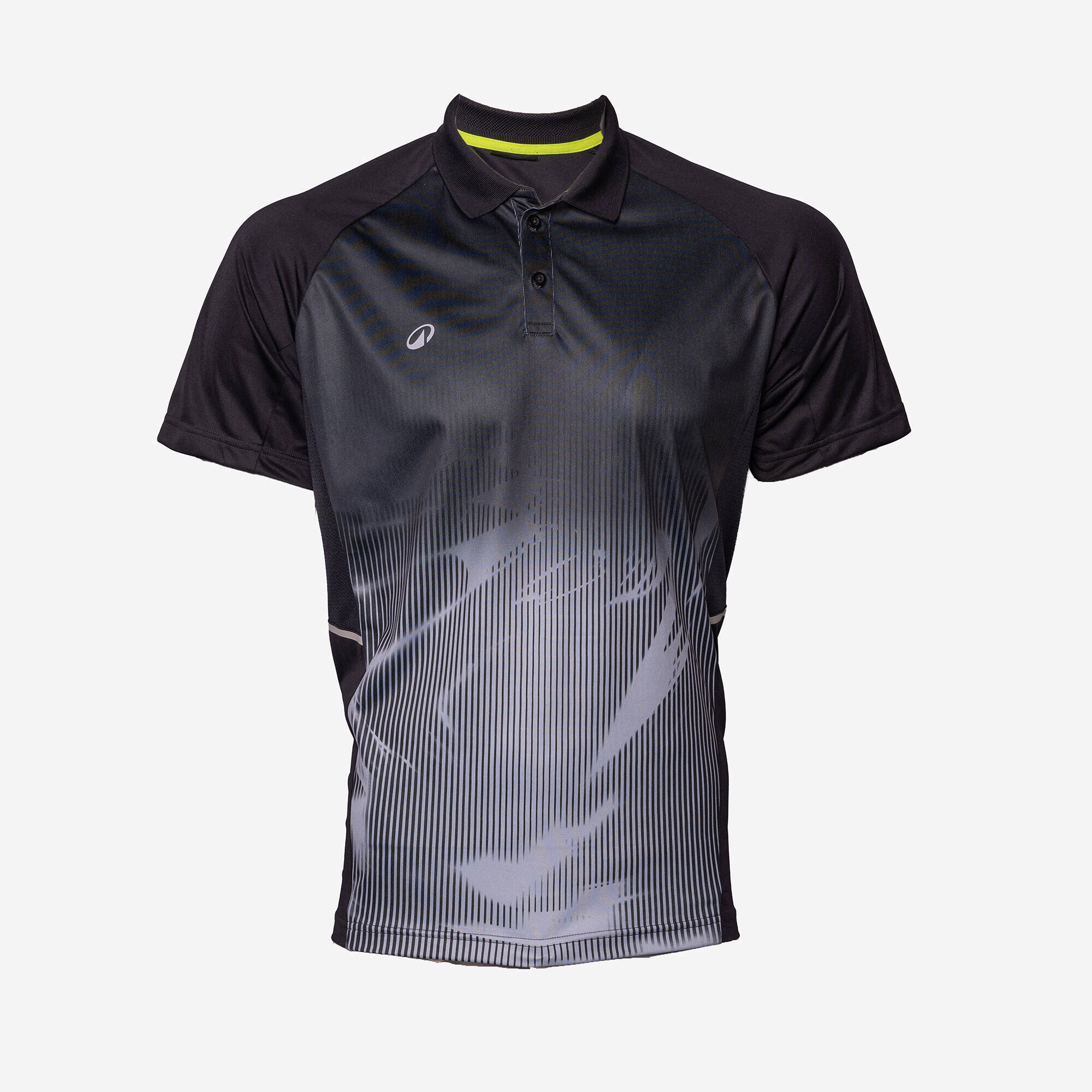 CRICKET POLO SHORT SLEEVE CP 500 MEN BLACK -  1