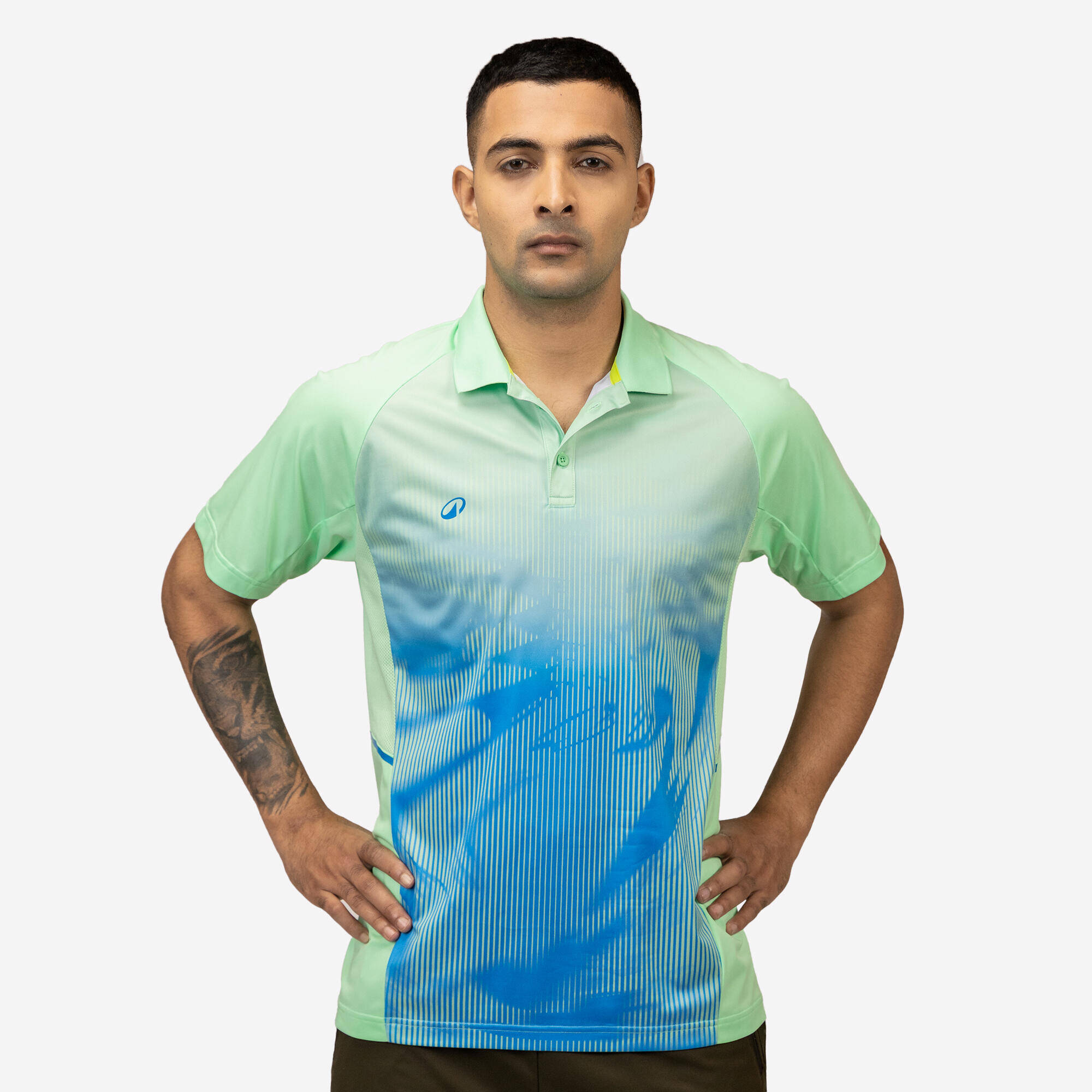 CRICKET POLO SHORT SLEEVE CP 500 MEN MINT -  1