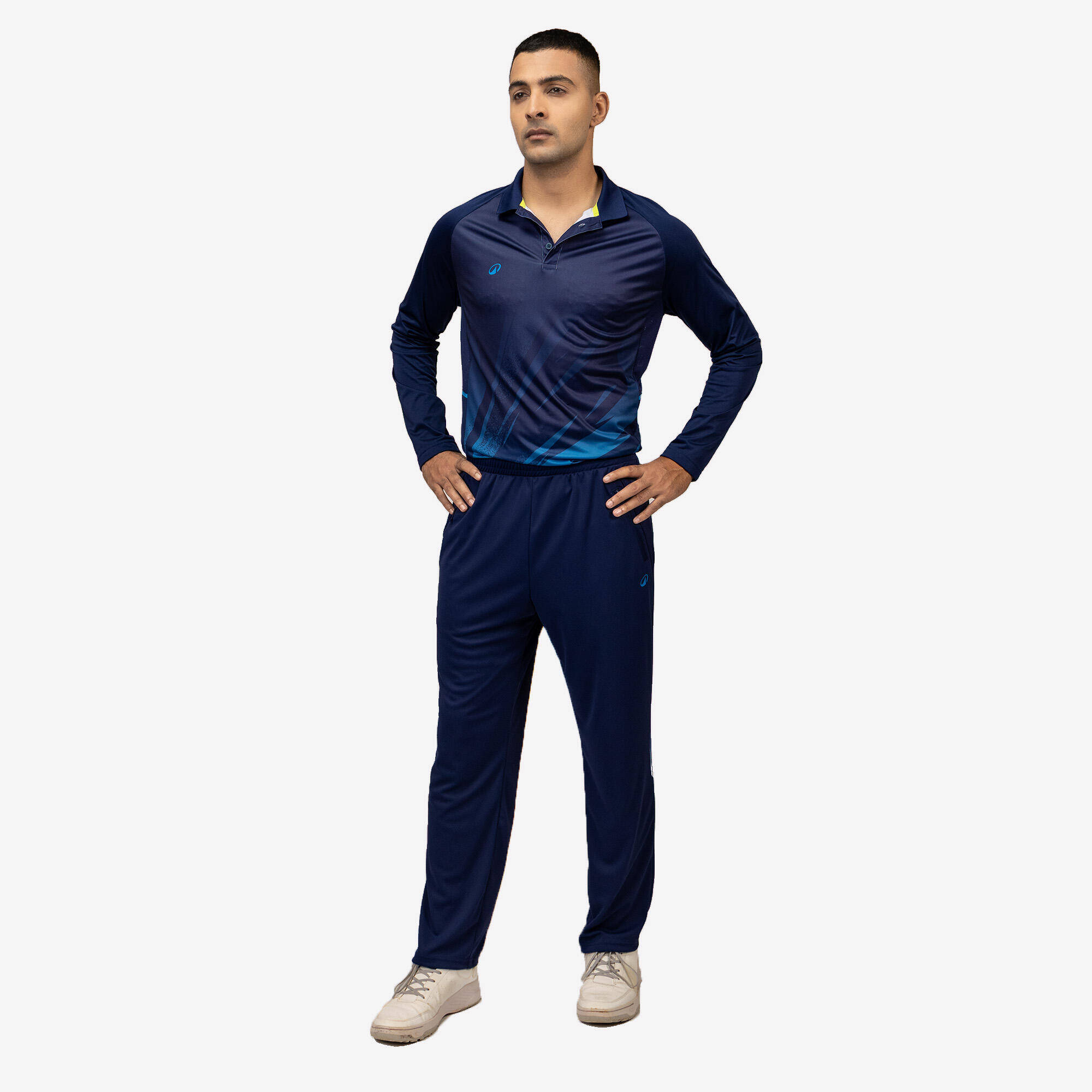 CRICKET POLO CP 500 FULL SLEEVE POLO MEN NAVY BLUE -  4