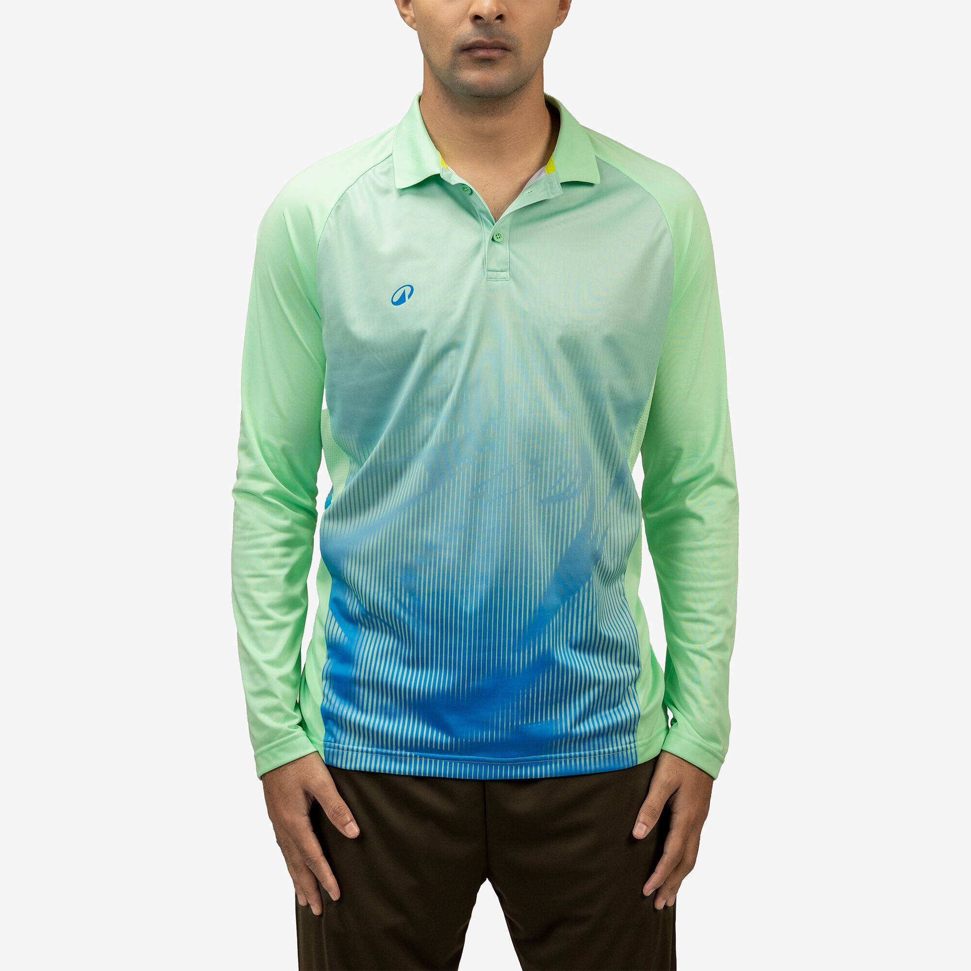 CRICKET POLO CP 500 FULL SLEEVE POLO MEN MINT -  1