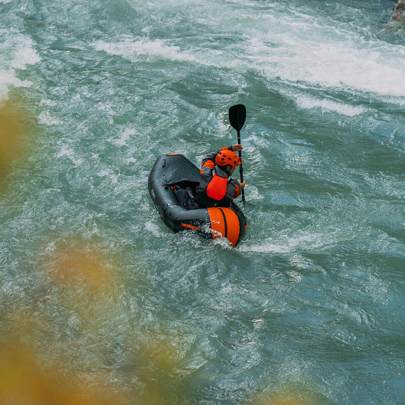 Pádlo na kajak/packraft karbon a plast pětidílné nastavitelné 195–215 cm