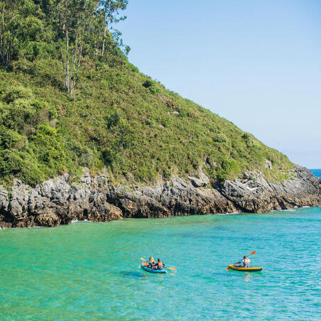 Регульоване весло X100 для байдарки, симетричне, 2-секційне