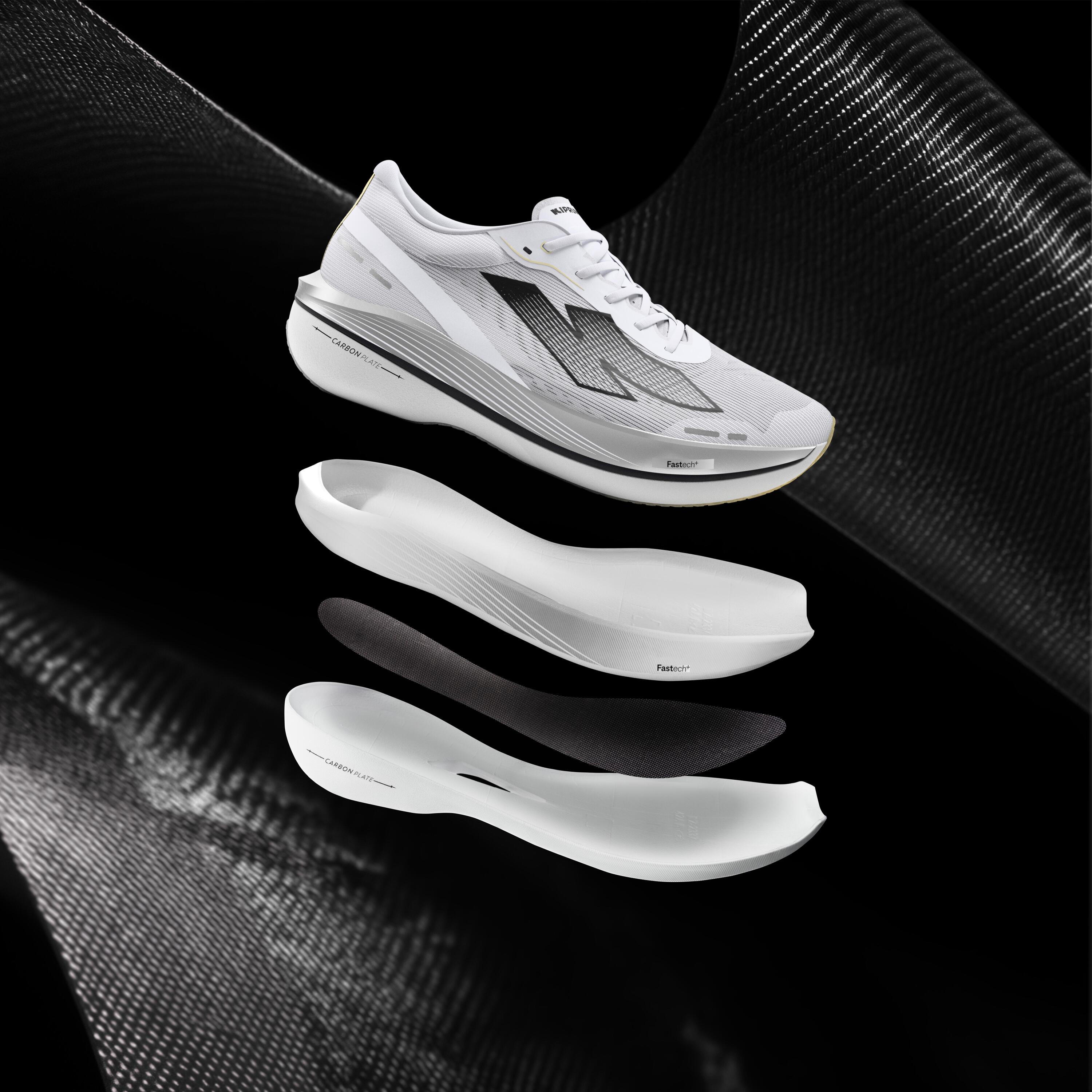 Zapatillas running placa carbono Kiprun Kipstorm Challenger Hombre - blanco 13/40